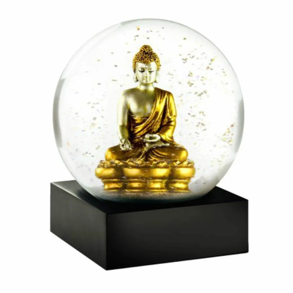 CoolSnowGlobes złoty budda
