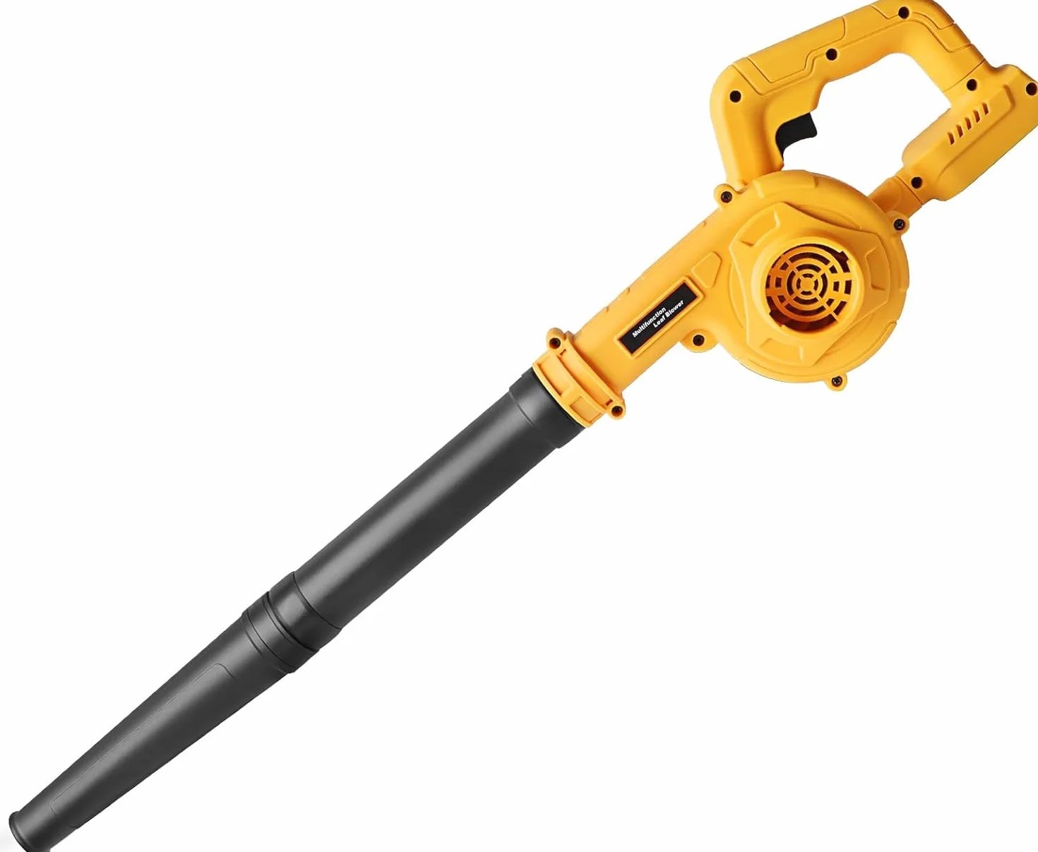 Powarobor Dmuchawa akumulatorowa/elektryczna/dmuchawa do liści do akumulatorów Dewalt 18 V, kompaktowa dmuchawa powietrza do pielęgnacji trawnika, czyszczenia liści, tarasów i garażu (tylko urządzenie
