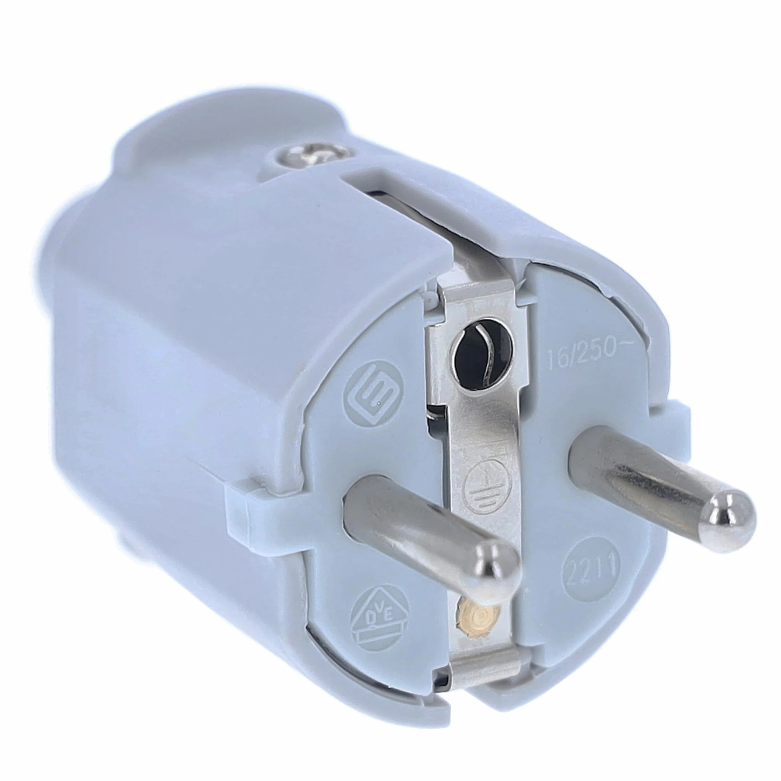 as - Schwabe 62220 PVC Wtyczka Do Użytku Wewnątrz Pomieszczeń, Szary
