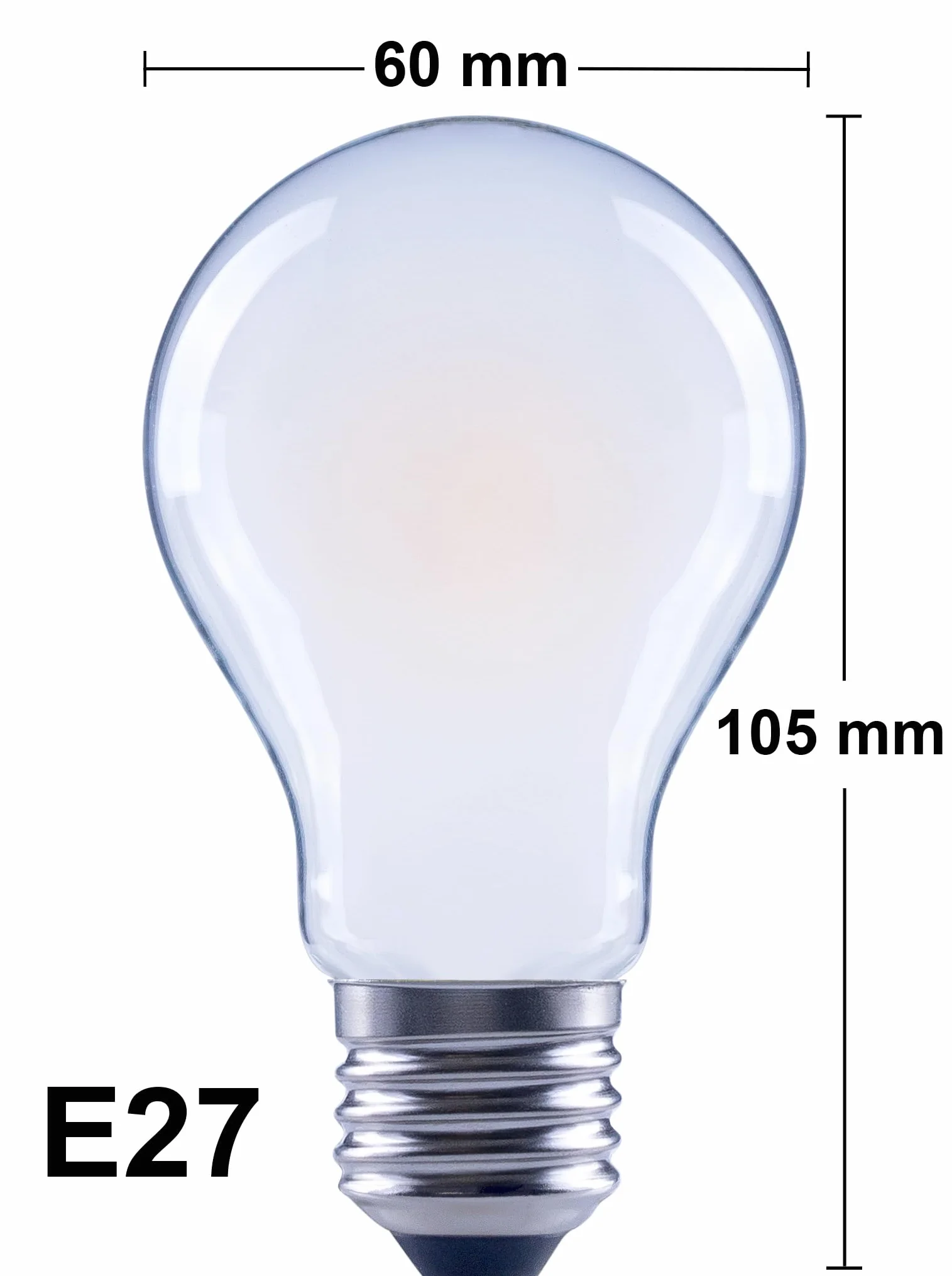 greenandco Żarówki LED | matowe | E27 A60 | 7,2 W 1521 lm | zastępuje 100 W | 4000 K neutralna biel | 320° | 230 V | bez migotania | klasa energetyczna A | nie ściemnialna