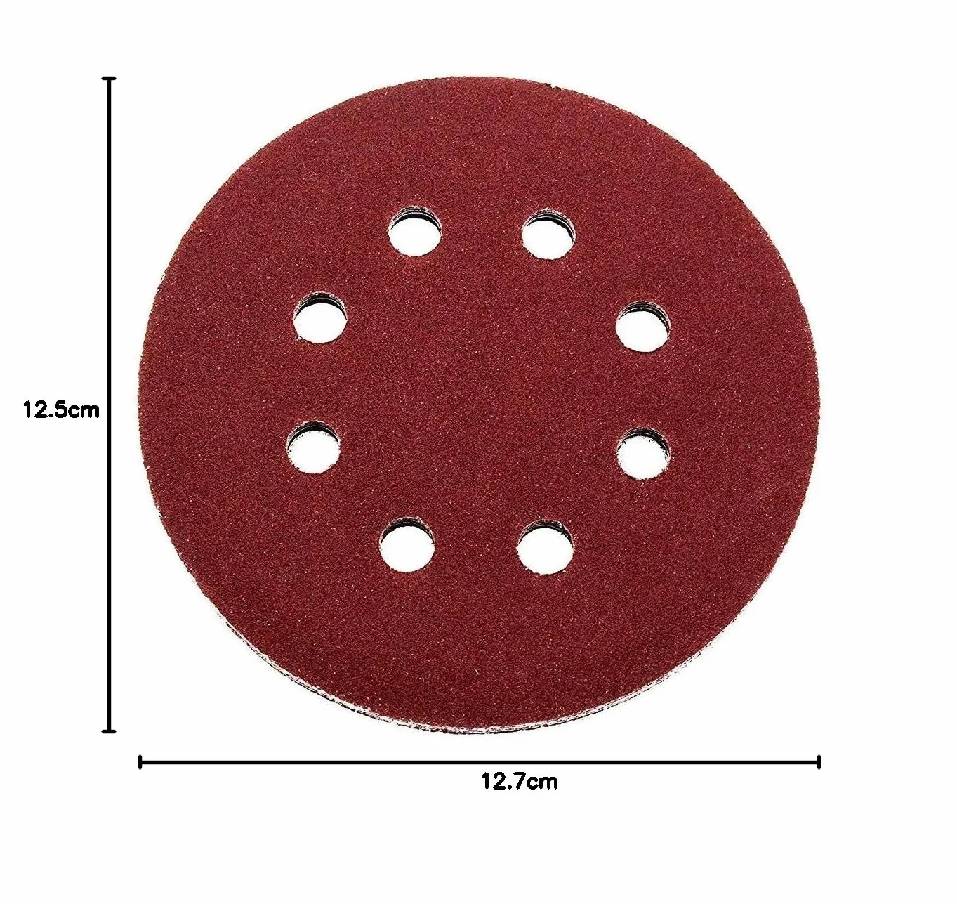 Profesjonalne tarcze szlifierskie │ 50 sztuk │ 8 otworów │ Ø 125 mm │ ziarno 120 │ do szlifierek mimośrodowych │ arkusze szlifierskie │ papier ścierny │ podkładki szlifierskie