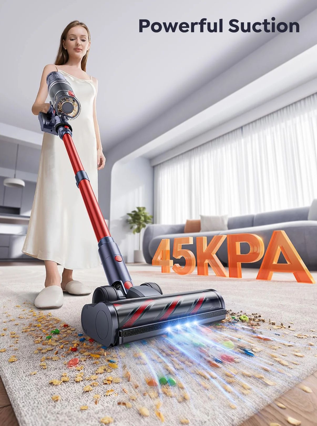 INTETURE Bezprzewodowy odkurzacz elektryczny 45 kPa 550 W 60 min