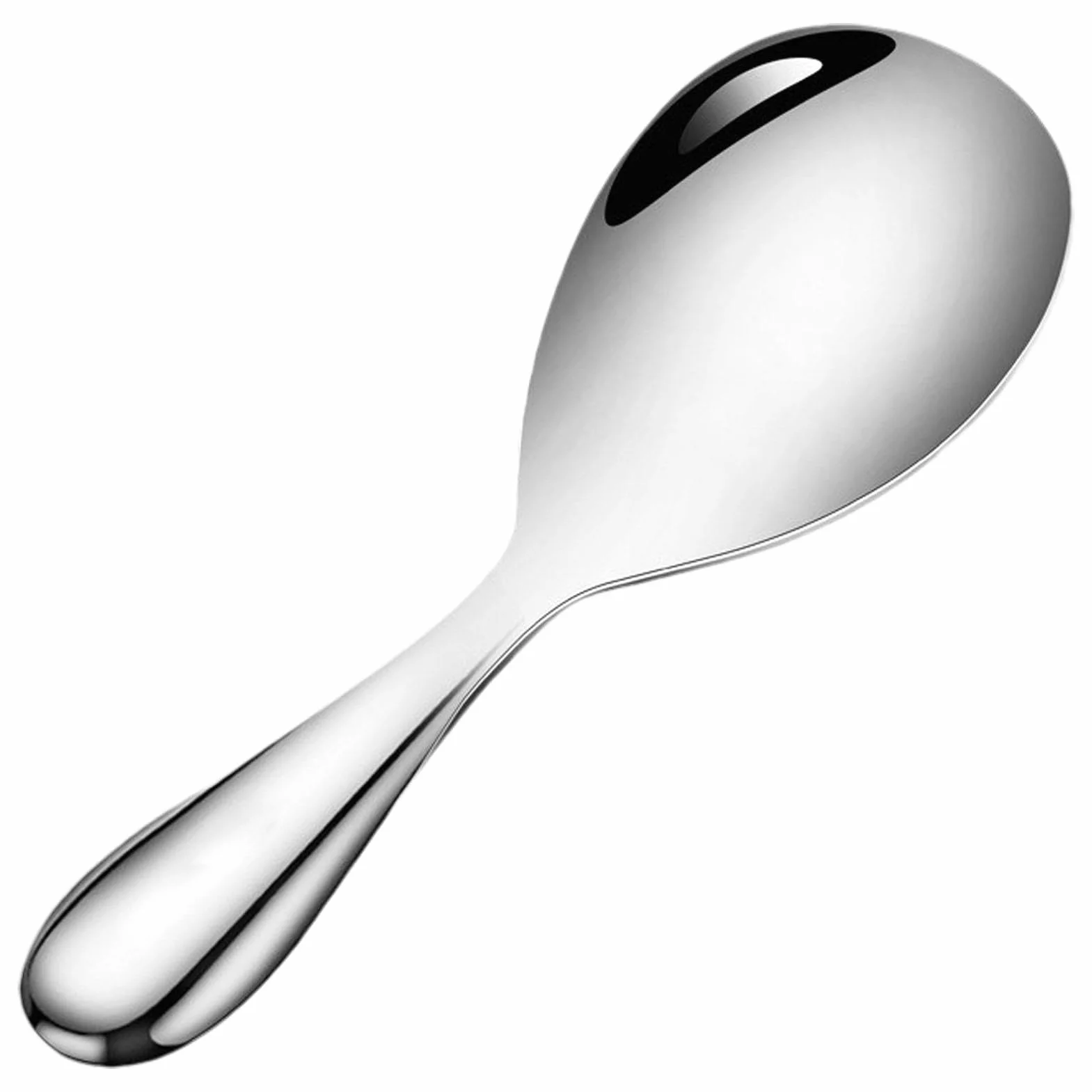 Rice Paddle Spoon, Stainless Steel Rice Spatula, Large Metal Rice Paddle, Non Stick Rice Spoon, Kitchen Rice Spatula, Potato Server Spoon, Metal Rice Paddle, Thickened Rice Spatula, Non Stick Kitchen