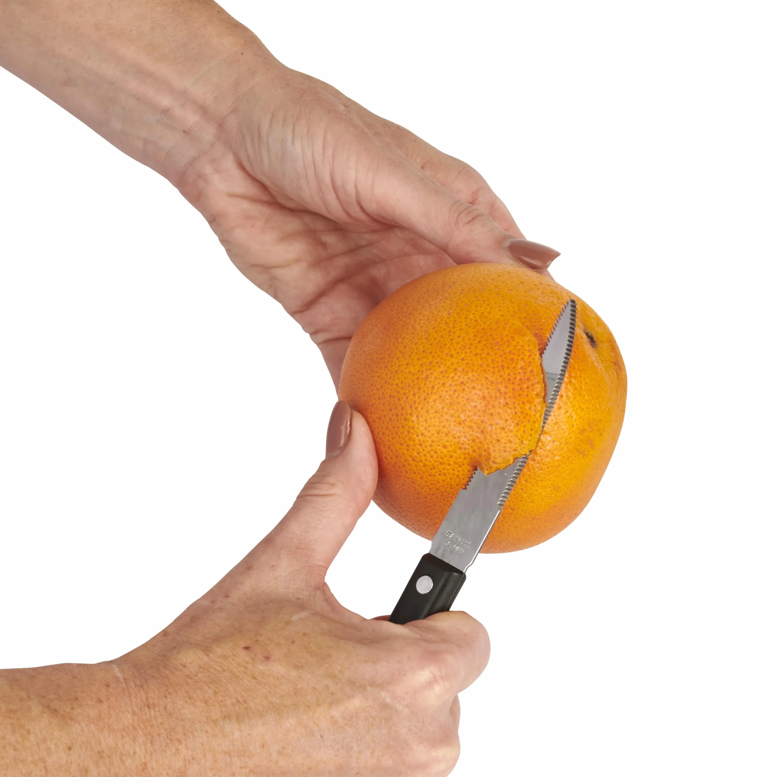 KitchenCraft ząbkowany nóż grejpfrutowy ze stali nierdzewnej 17,5 cm