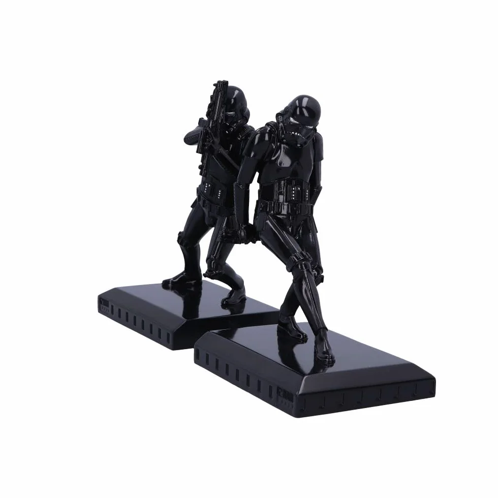 NEMESIS NOW Oficjalnie licencjonowane podpórki do książek Stormtrooper Shadow, czarne, 26,5 cm