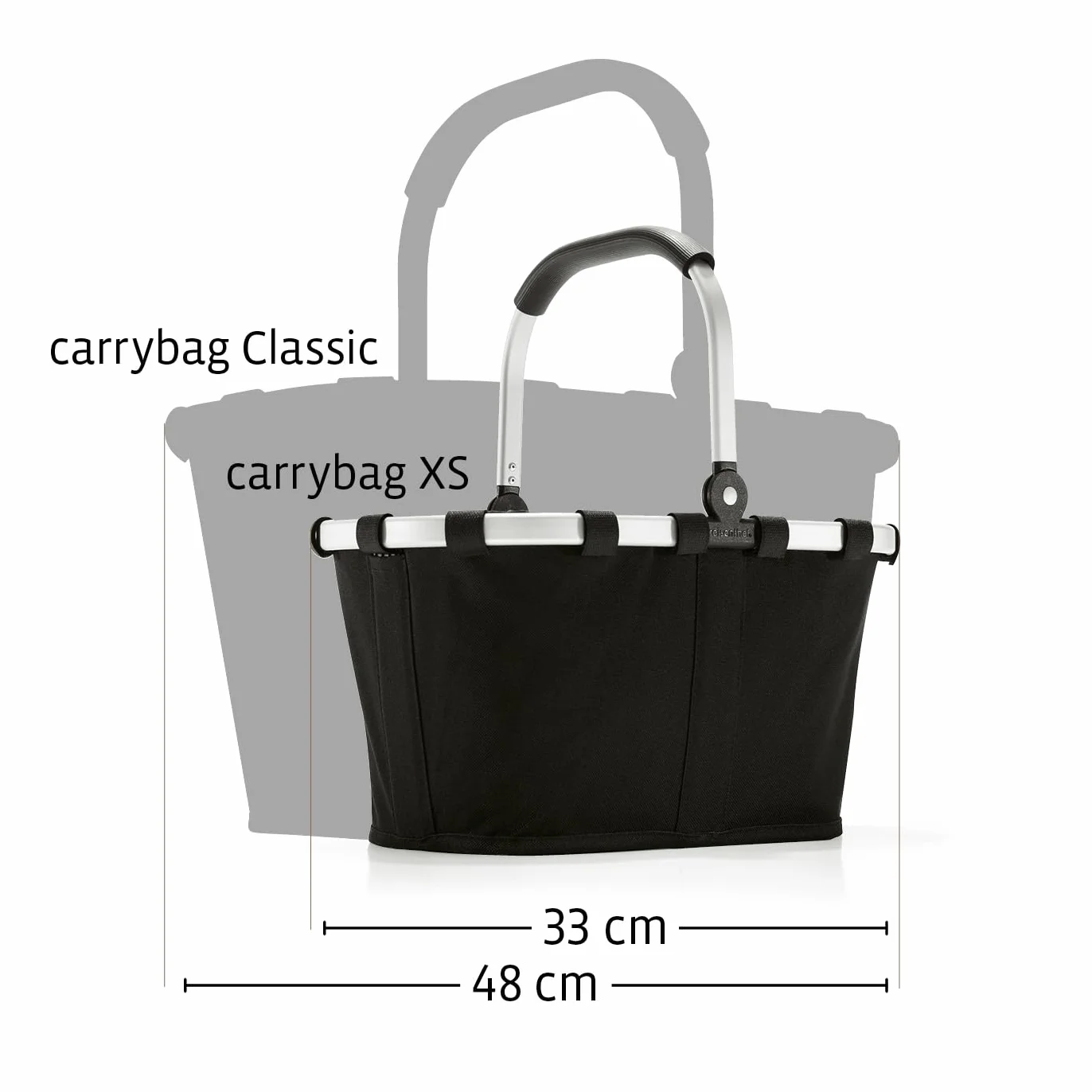 Reisenthel carrybag XS – Stabilny koszyk na zakupy w formacie XS z praktyczną kieszenią wewnętrzną – Elegancki i odporny na wodę design, XS