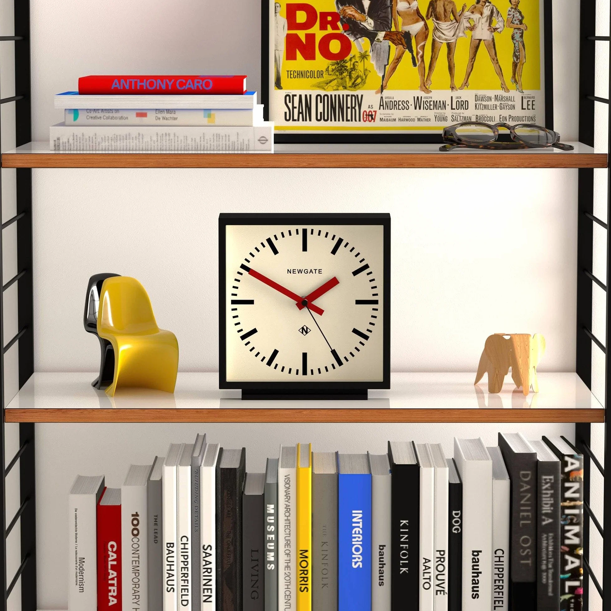 NEWGATE® Amp cichy zegar kominkowy - "No Tick", nowoczesny zegar kominkowy, zegary do salonu, zegar biurkowy, zegary kominkowe, tarcza stacji