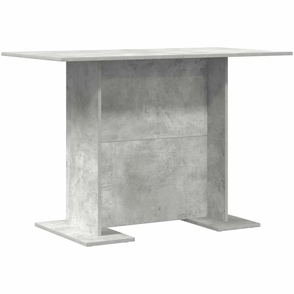 vidaXL Stół jadalny Betonowy szary 110 x 60 x 75 cm, Nowoczesny prostokątny stół ogrodowy, na świeżym powietrzu, elegancka meblościanka, stylowy design