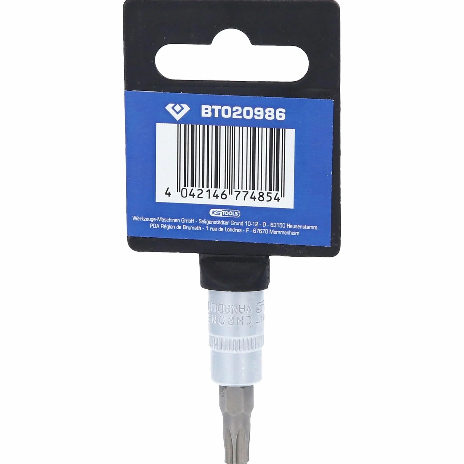BRILLIANT TOOLS BT020986 1/4" Torx-Nasadka z bitami, z otworem czołowym TB30 [Powered by KS TOOLS]