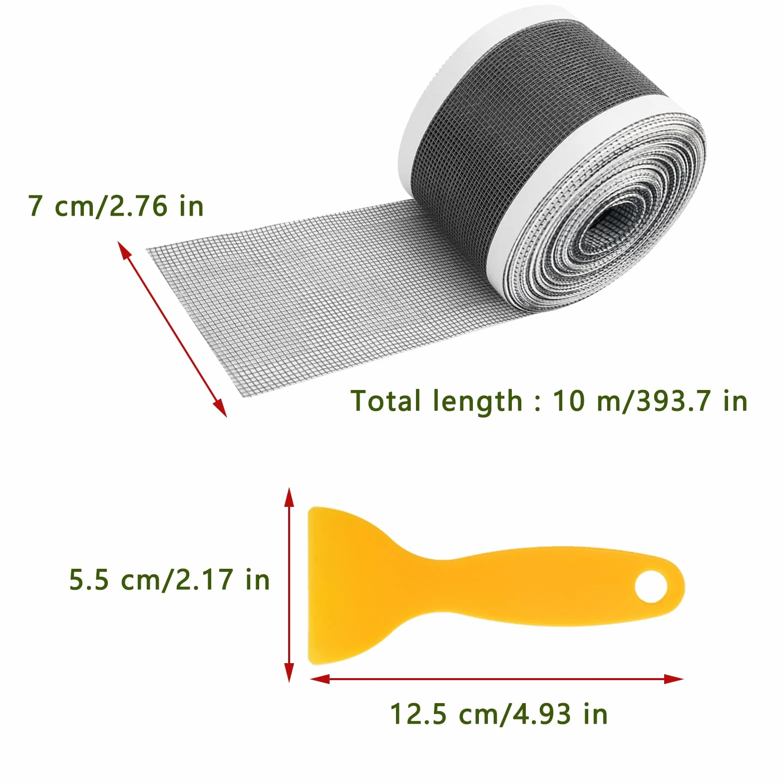 Odpływ do włosów, 7 cm x 10 m, łapacz do włosów, 2 sitko do włosów, sitko prysznicowe, sitko odpływowe, sitko do włosów, samoprzylepne, do pryszniców, wanien, kuchni, jednorazowego odpływu