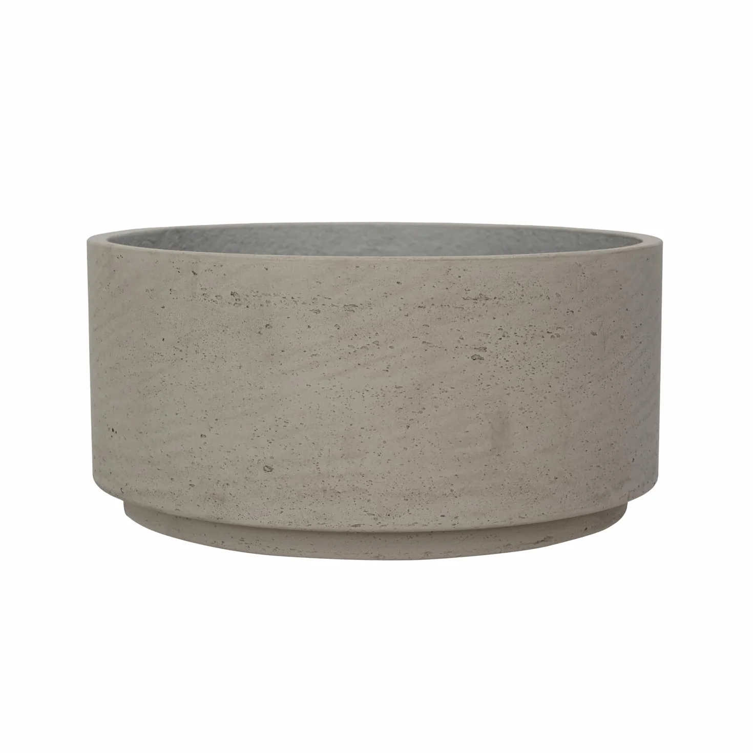 Pottery Pots Doniczka na rośliny, beżowo-szara, średnica 29 cm, wysokość 13,5 cm