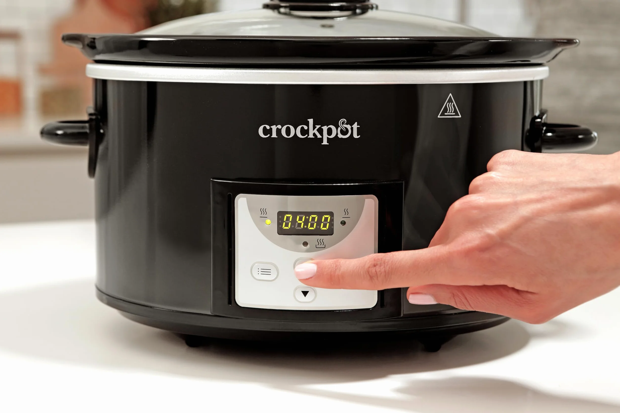 Crockpot cyfrowy wolnowar | 3,5 l (od 3 do 4 osób) | programowalny timer | wtyczka UE z 2 bolcami | czarny [CSC113X]