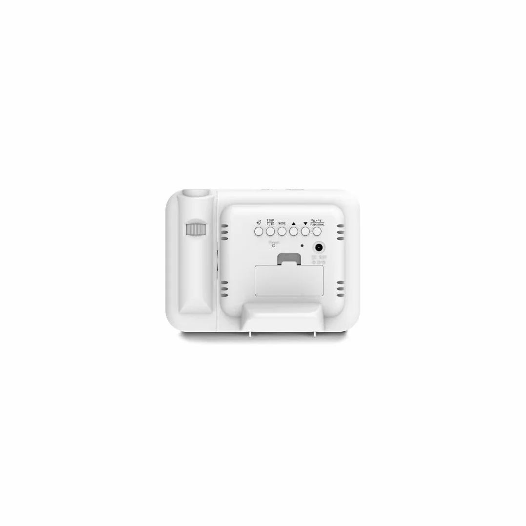Budzik Elektroniczny Hvar z Projektor, Regulowana Projektora 180°, Programowanie Dwóch Czasów Budzenia, Szybki Alarm, Zegar Sterowany Radiowym Sygnałem Czasowym DCF, Przełączanie Stref Czasowych