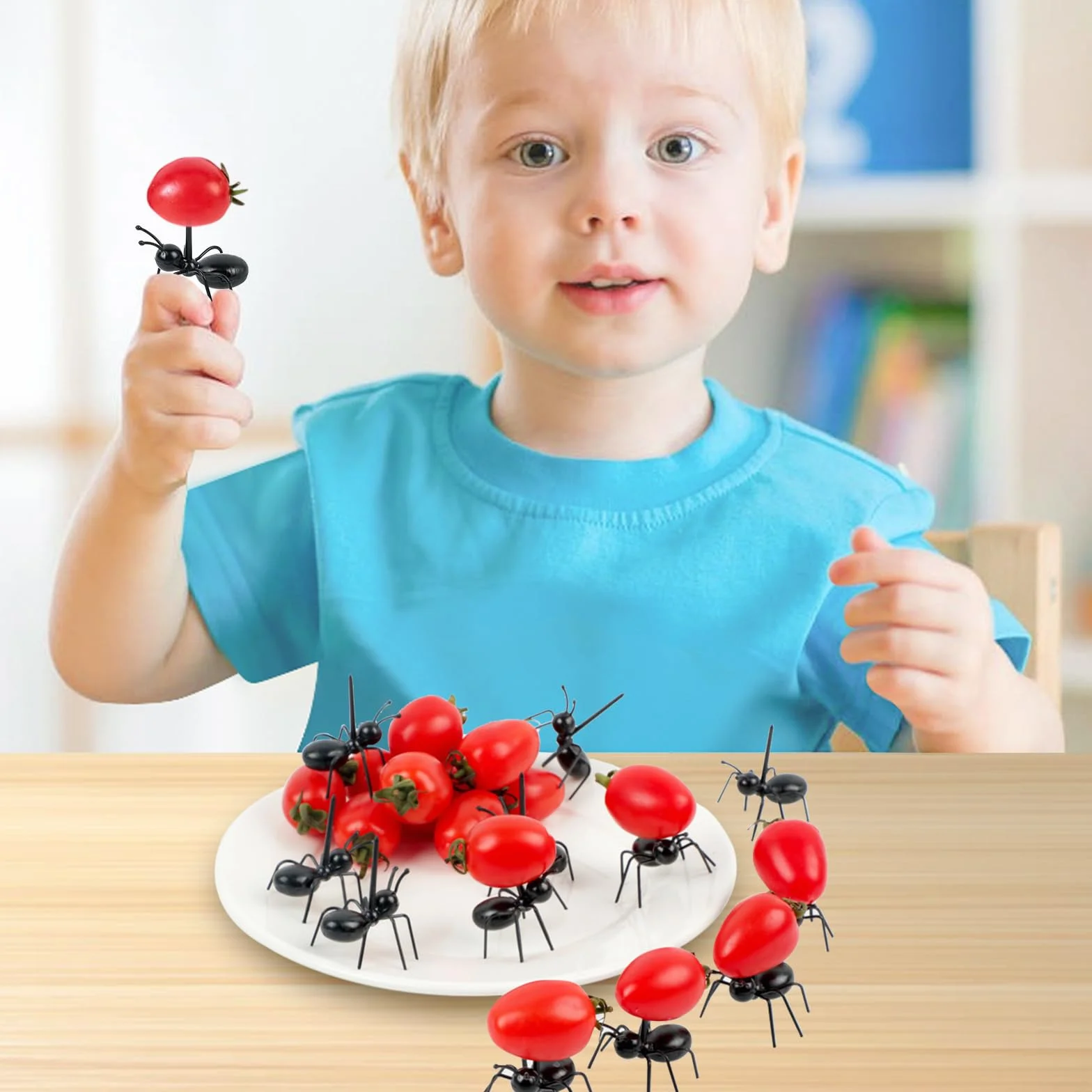 i do jedzenia dla dzieci, 72 sztuki, szpikulce do przekąsek, ciastek, owoców, widelczyków, wielokrotnego użytku, mini wykałaczki