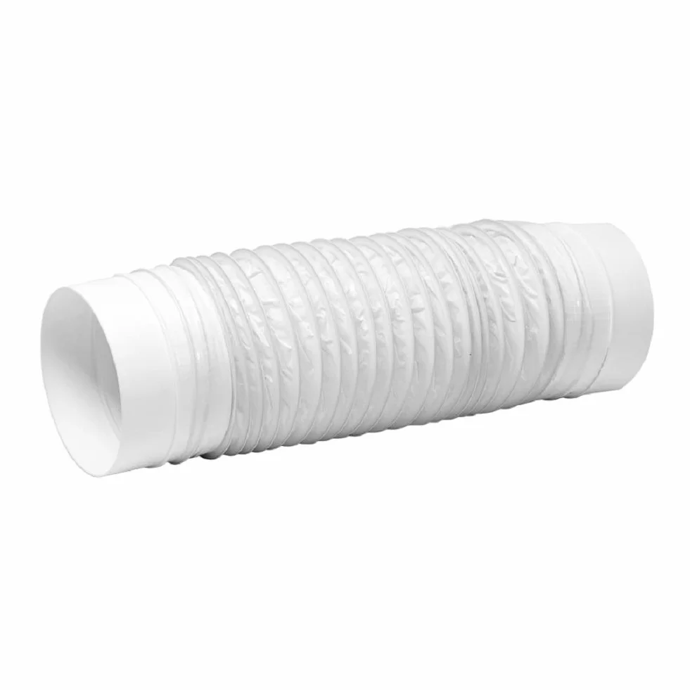Elastyczne złącze kanałowe 100 mm / 4 cale - okrągłe kanały PVC - rura wentylacyjna, wąż, rura