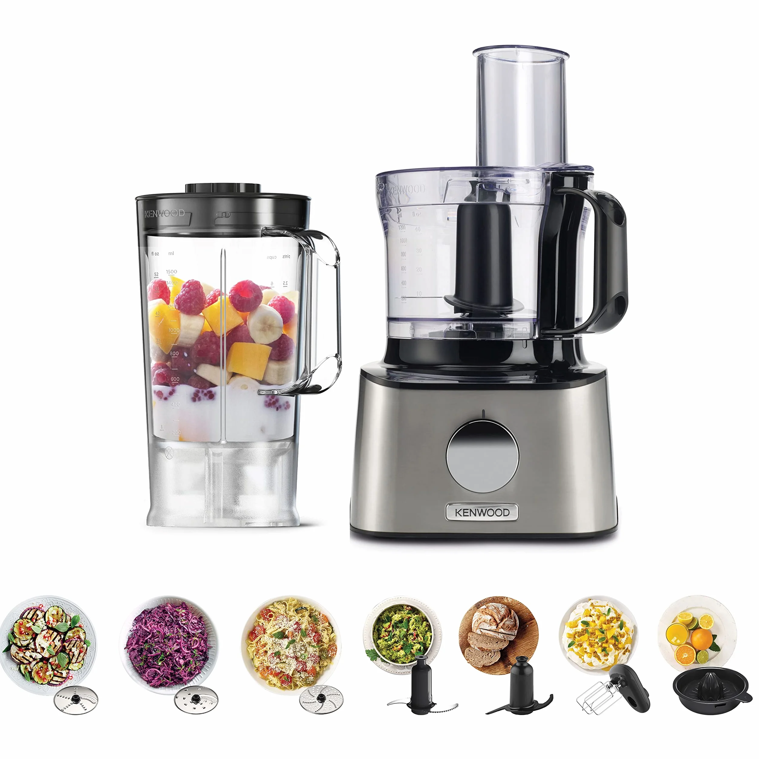 Kenwood Multipro Compact Robot Kuchenny Czarny Srebrny 2.1 L
