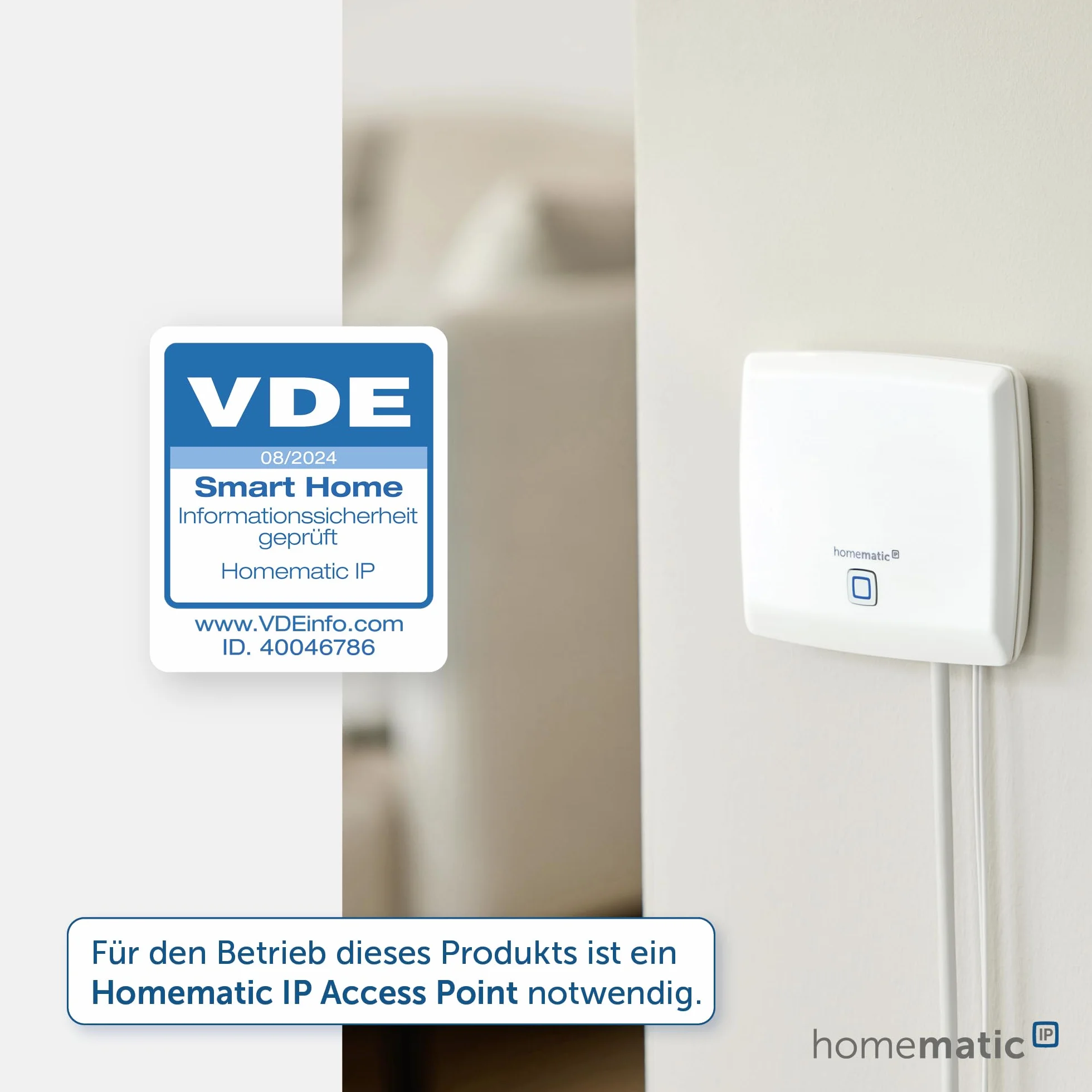 Homematic IP Smart Home 159820A0 termostat ścienny z czujnikiem wilgotności powietrza, cyfrowy termostat, grzejnik/ogrzewanie podłogowe, aplikacja Alexa, Google Assistant, pomiar temperatury,