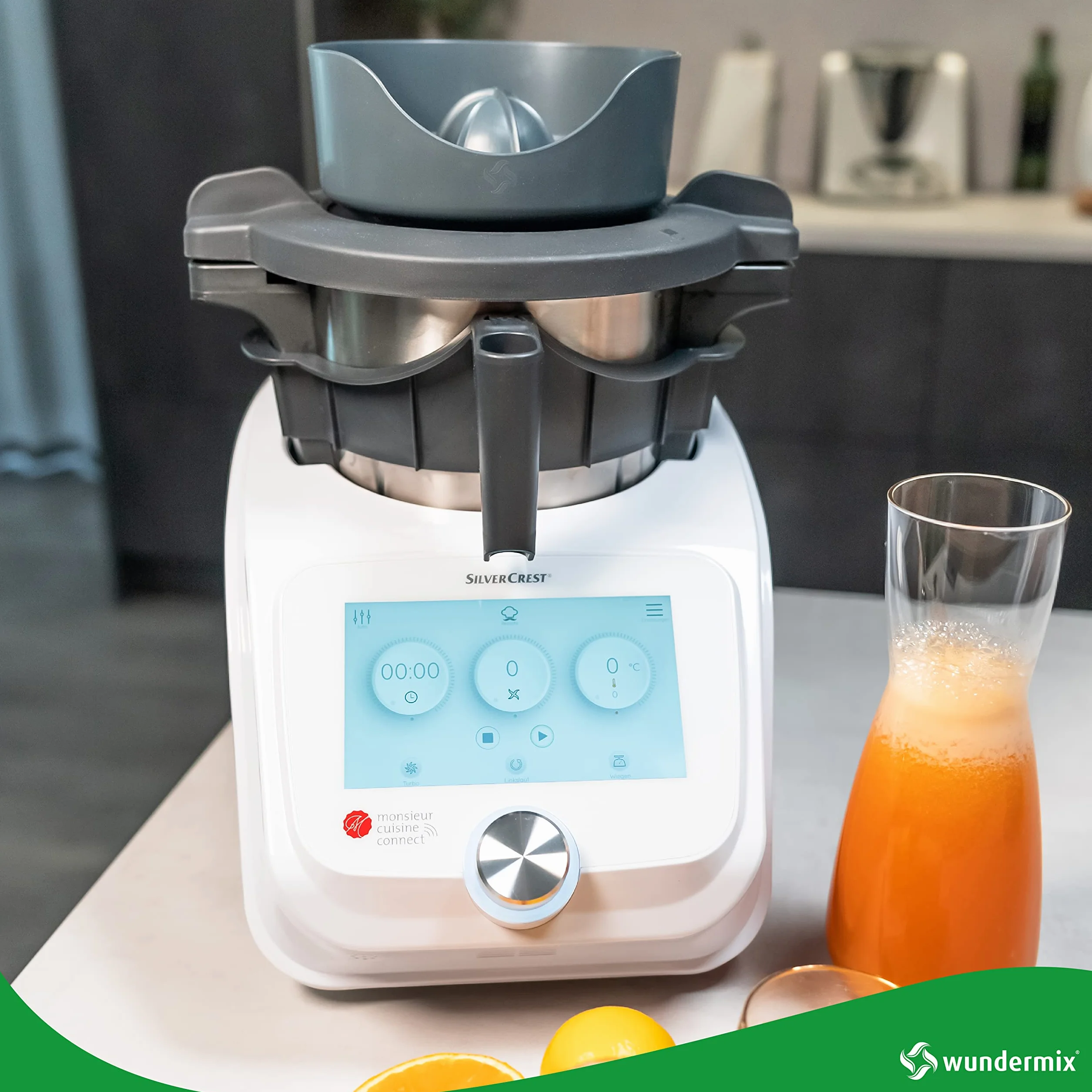 Wundermix WunderJuicer® wyciskarka do soków Monsieur Cuisine do Connect, Trend, Smart – wyciskarka do cytrusów i sokowirówka – wyprodukowana w Niemczech