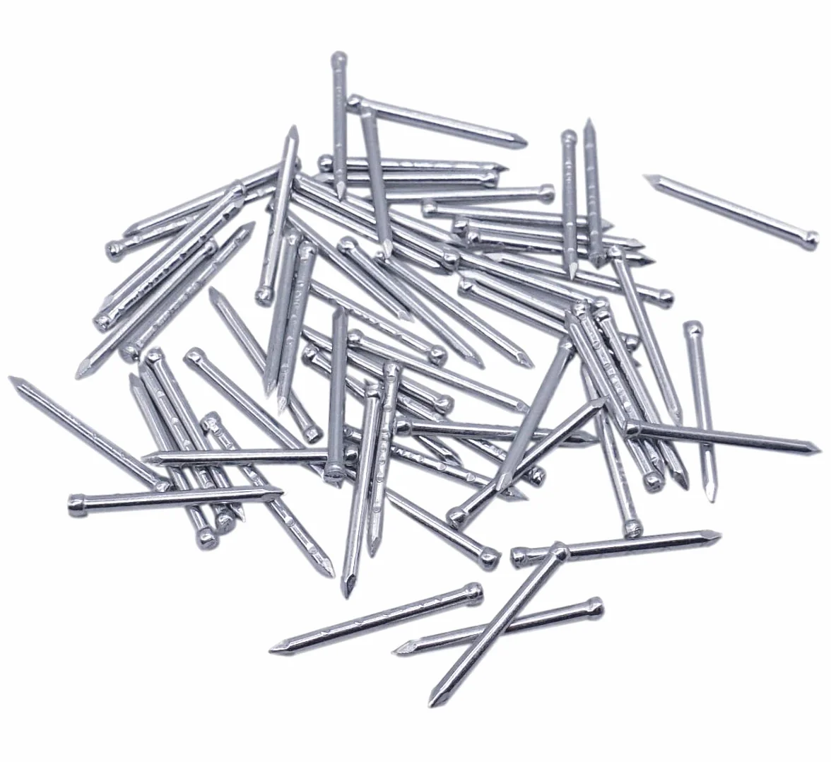 SKIR'CO (300 szt.) mała główka 1,5 x 20 mm gwoździe wykończeniowe, ocynkowane stalowe gwoździe, gwoździe do drewna, szpilki panelowe