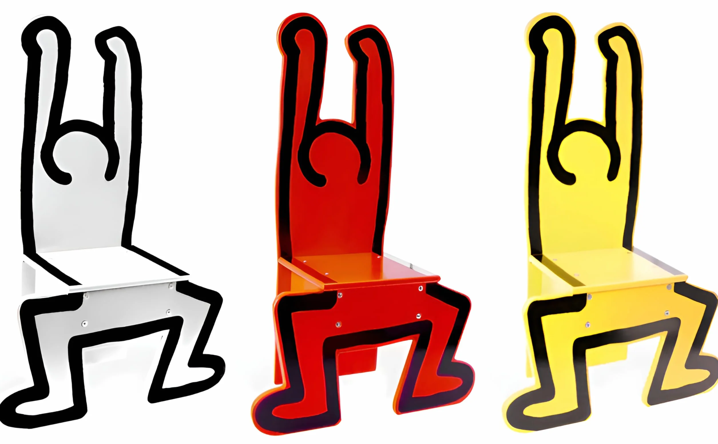 Vilac 9294 Keith Haring krzesło, żółte