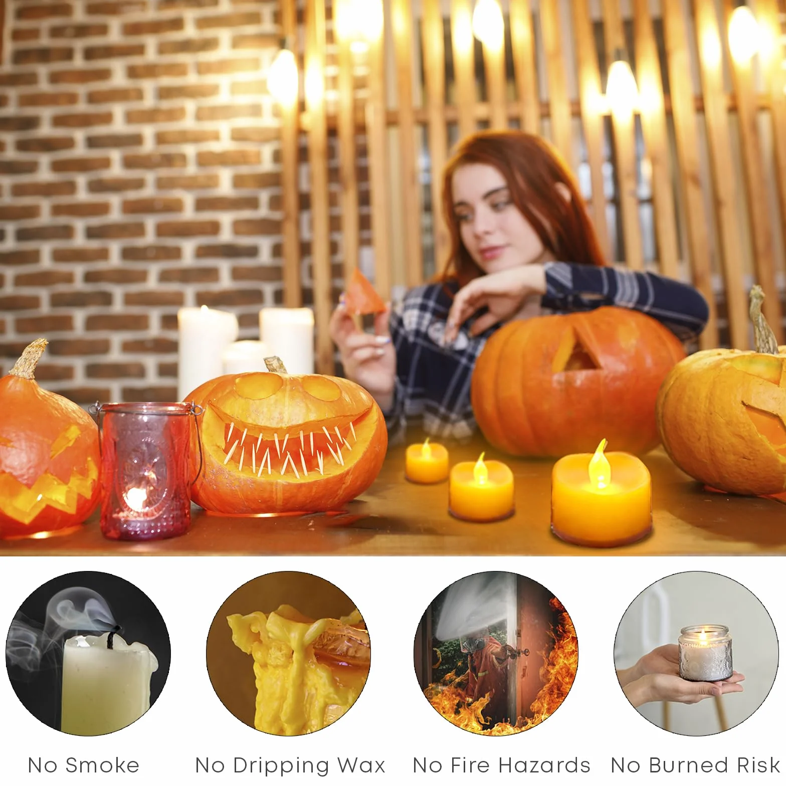 LQWELL 12 sztuk podgrzewaczy, świec LED, realistyczny migoczący płomień, zasilane bateriami, ciepły żółty, plastik, 3,2 x 3,6 cm na wesele, imprezę, festiwal, dekorację domu