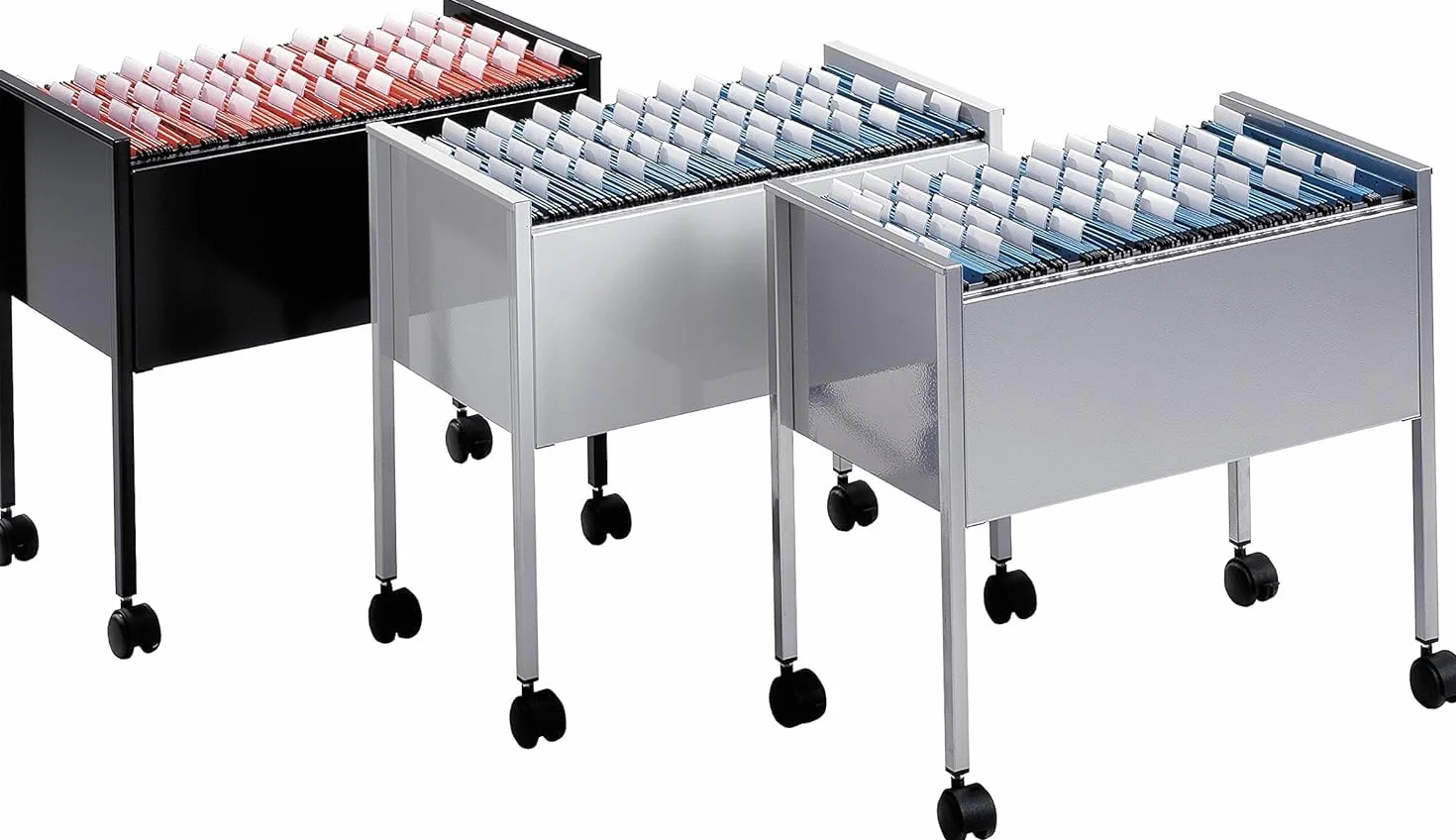 Durable 309501 Wózek na teczki zawieszkowe Eco 80 A4, kolor czarny.