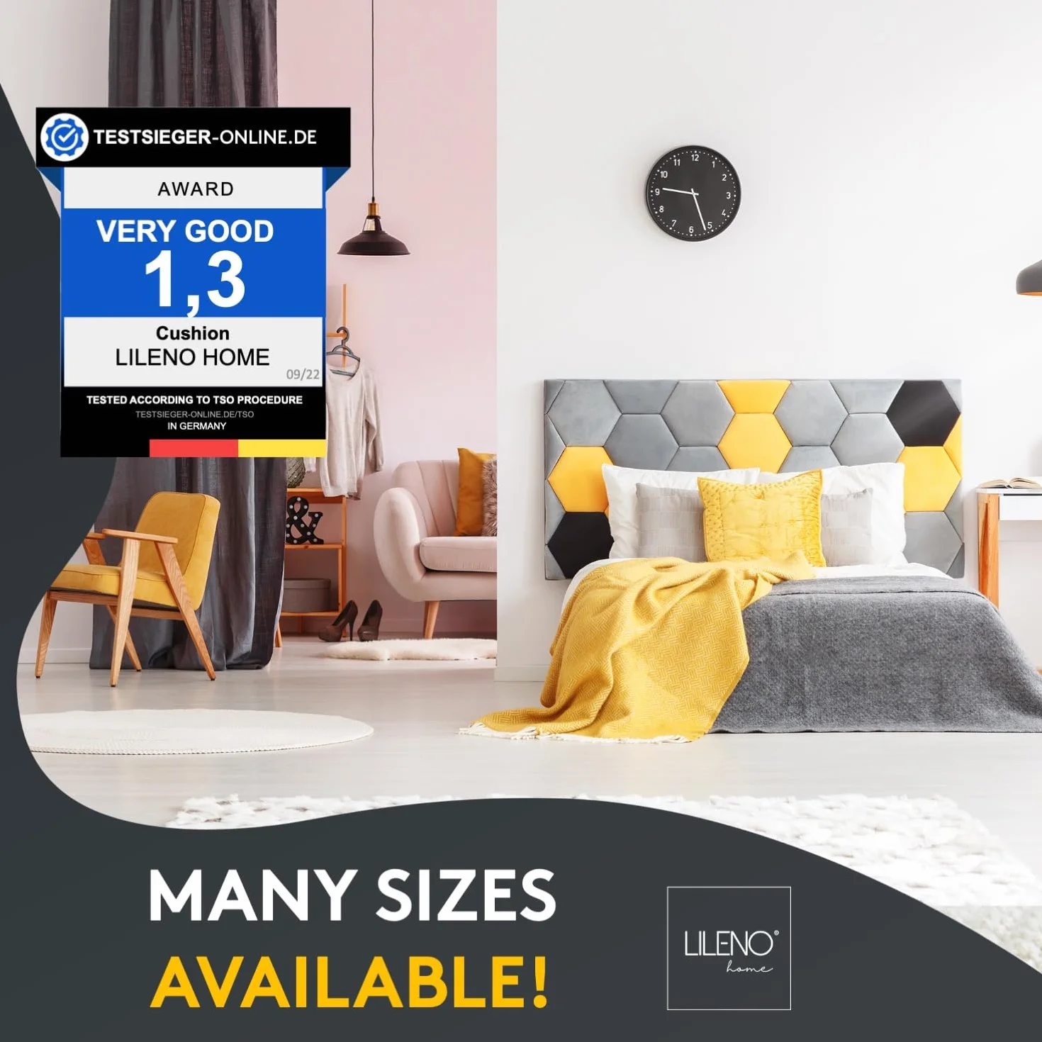 LILENO HOME Zestaw 4 wypełnienia poduszki 45x45 cm - Wewnętrzna poduszka prana w 40°C, odpowiednia dla alergików - Poduszka z poliestru jako poduszka na kanapę, sofę, poduszka na głowę