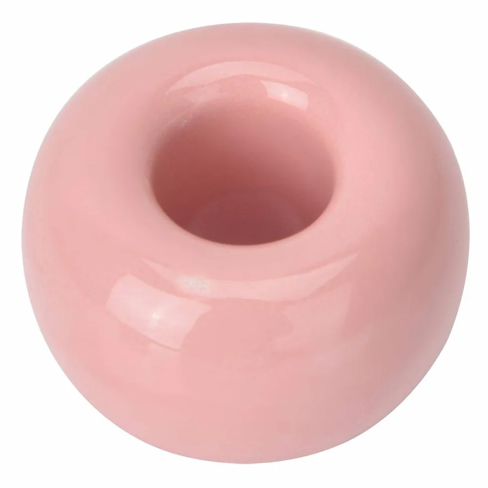 Ceramiczny Uchwyt na Szczoteczki do Zębów w Kształcie Pączka i Cukierka, Różowy, Mini Stojak Łazienkowy