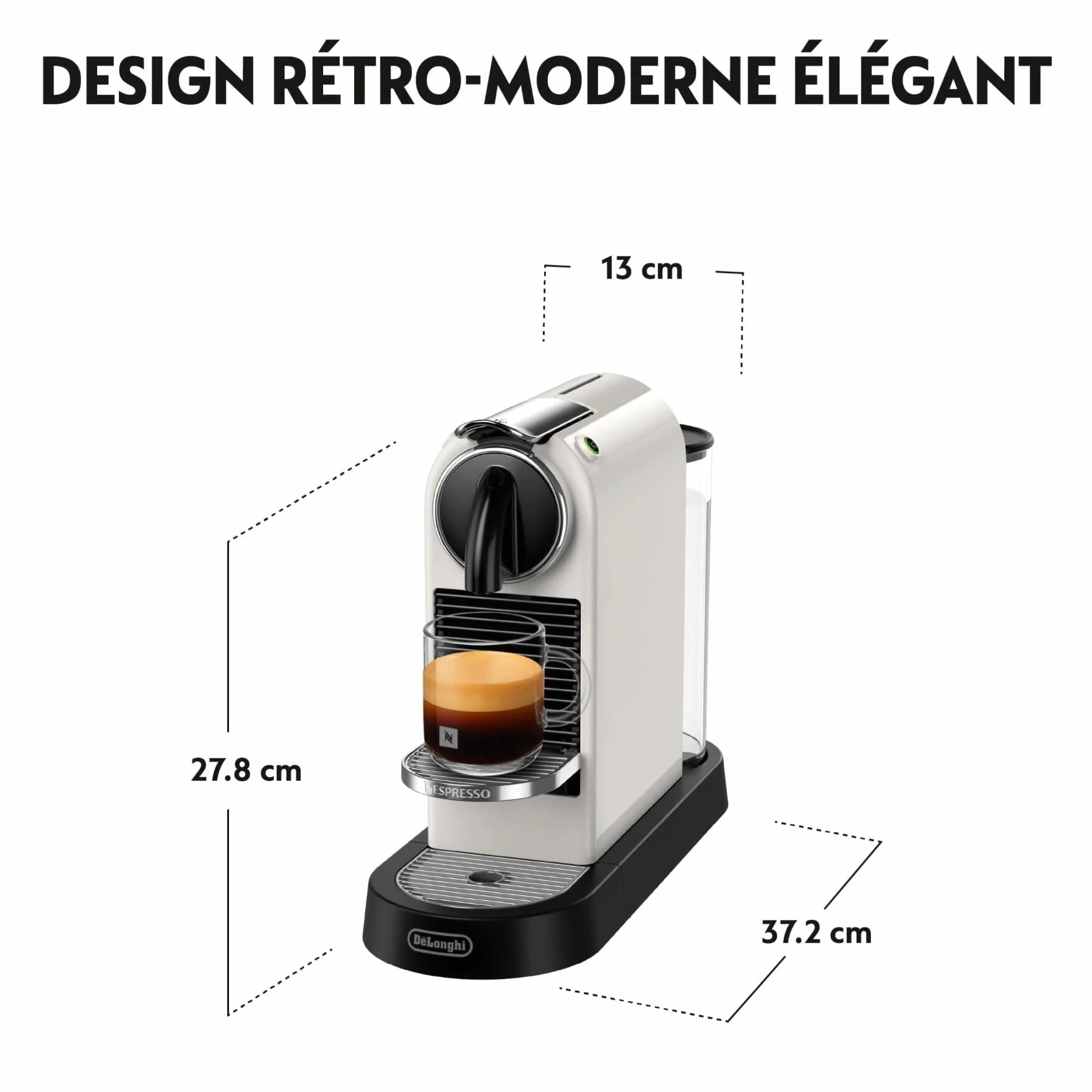 Nespresso Citiz En 167.W Ekspres do Kawy, Biały / Kremowy, 1260.0W 230.0V