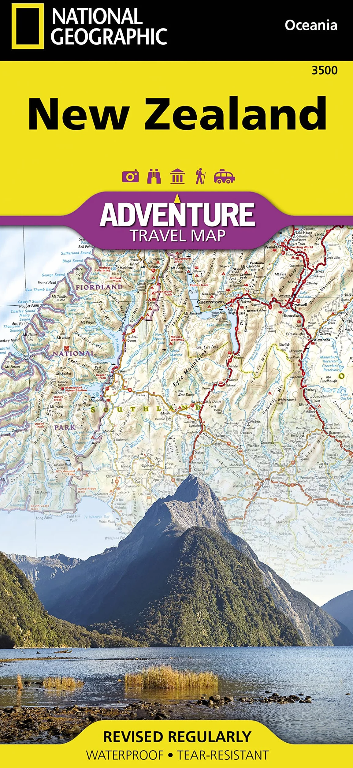 NEW ZEALAND 1/1M1: Adventure Maps: 3500