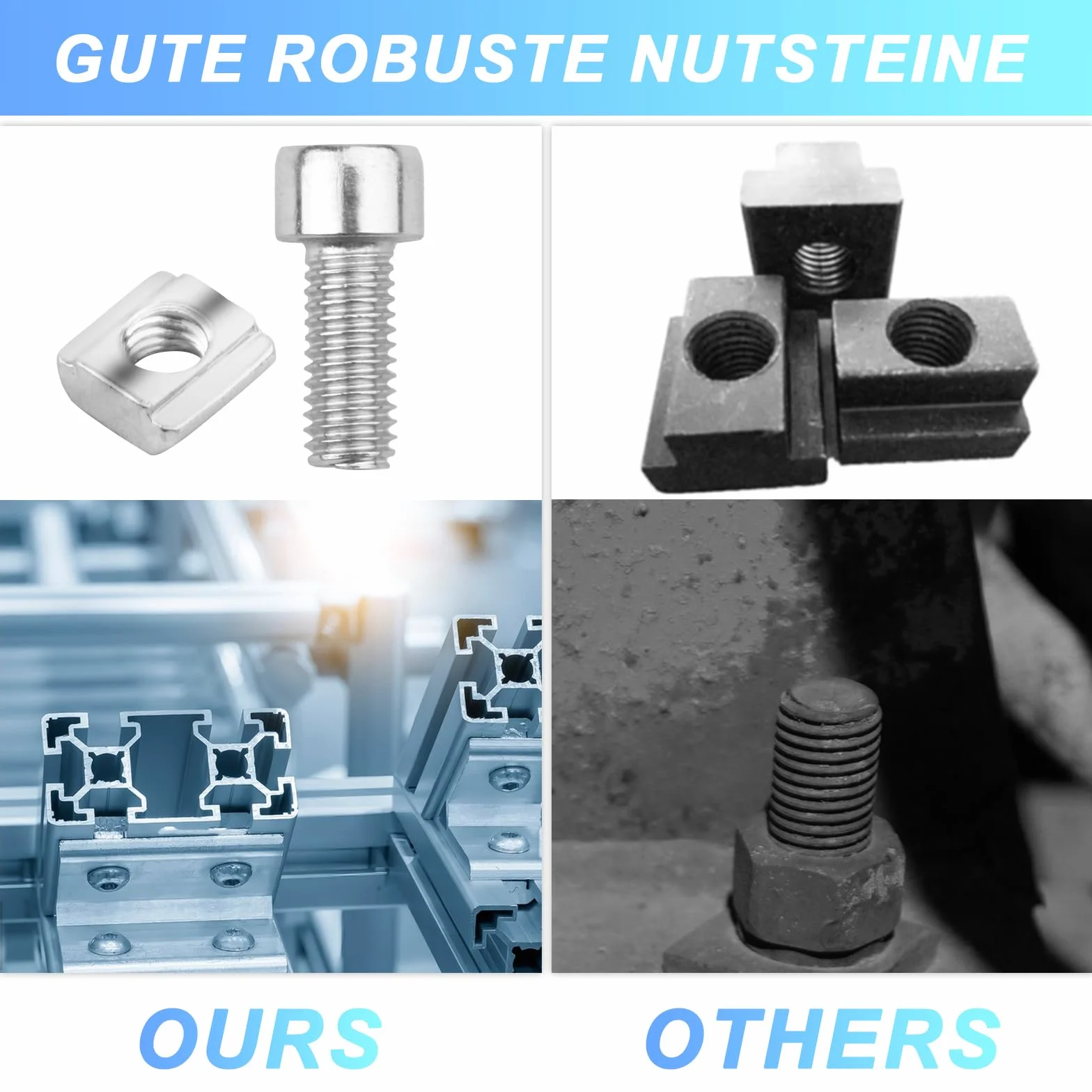 40 x zestaw kamieni rowkowych M5 Nut 6 typ B, rowek T M5 T-Slot, nakrętki przesuwne, nakrętki ślizgowe T, szyna ślizgowa do profilu aluminiowego, szczelina wytłaczająca standardowa seria 2020 i 40