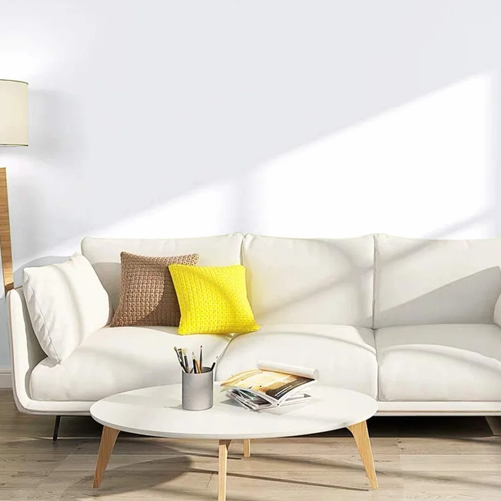 Decoroom Papier samoprzylepny do mebli biały 40 × 300 cm tapeta samoprzylepna matowa wodoodporna folia winylowa dekoracyjna kuchnia salon sypialnia sypialnia