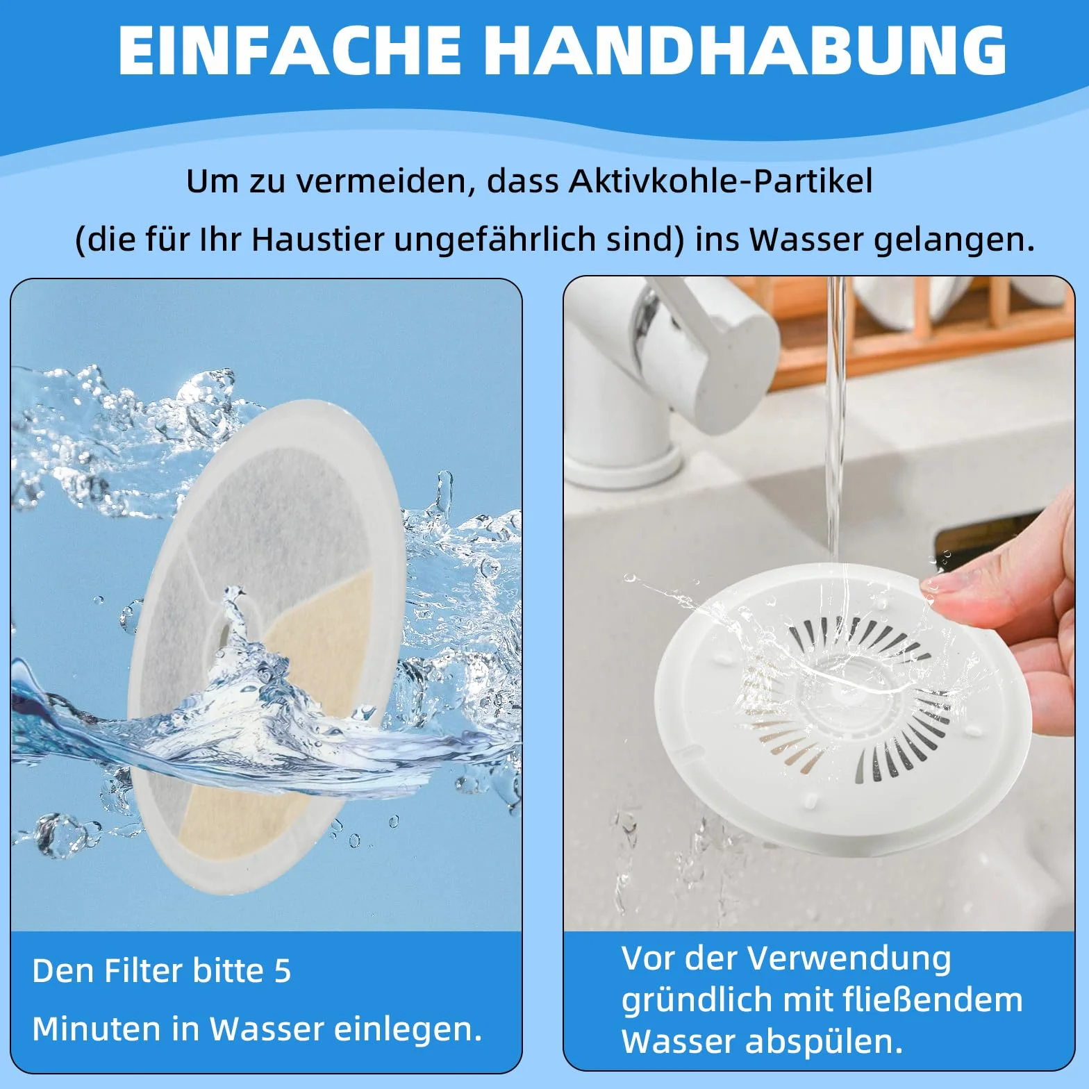 Pe-tkit Eversweet zestaw filtrów 4-stopniowy system czyszczenia 10 sztuk