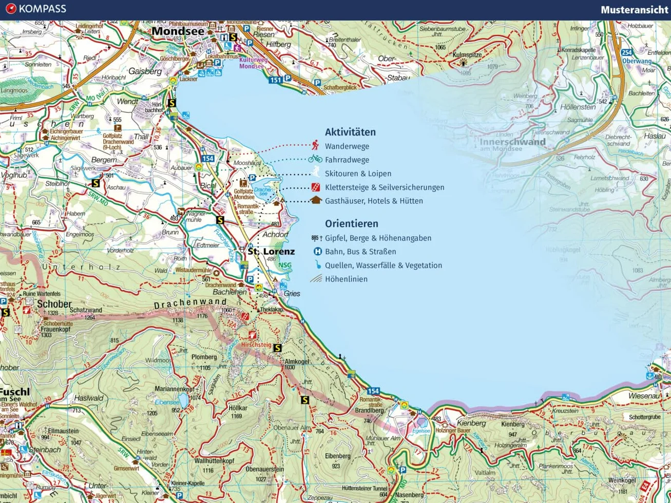 Cartina escursionistica n. 2497 Sardegna Nord; set di 4 cartine: inklusive Karte zur offline Verwendung in der KOMPASS-App. Fahrradfahren.