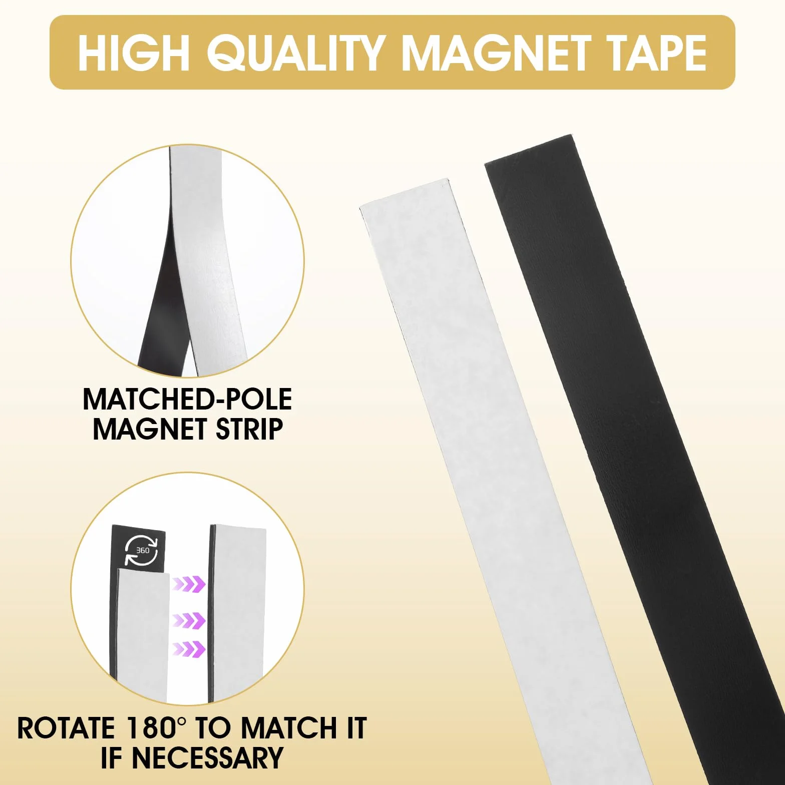 10 sztuk samoprzylepnych pasków magnetycznych, mocne, płaskie taśmy magnetyczne, prostokątne samoprzylepne taśmy magnetyczne, elastyczna taśma magnetyczna do organizacji tablicy, projekty DIY (15 cm ×