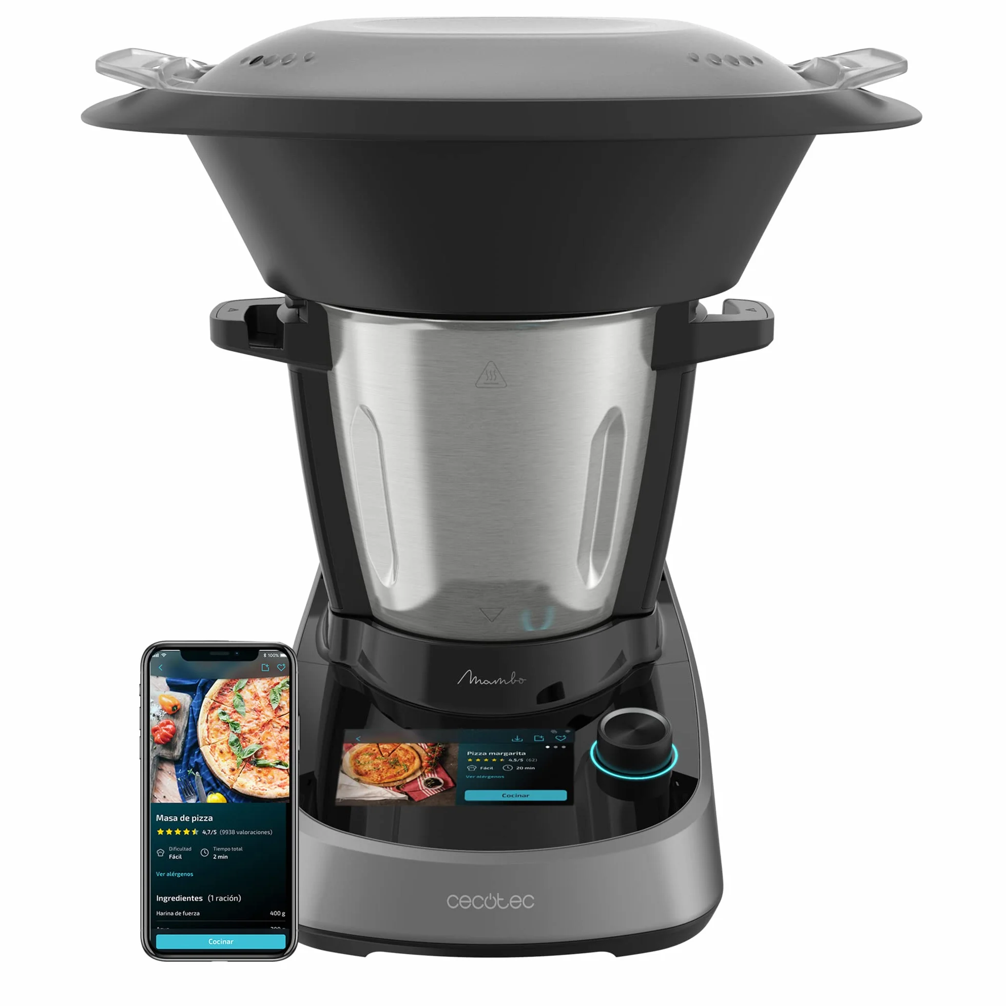 Cecotec Mambo Touch Robot Kuchenny 3.3 L Czarny Srebrny