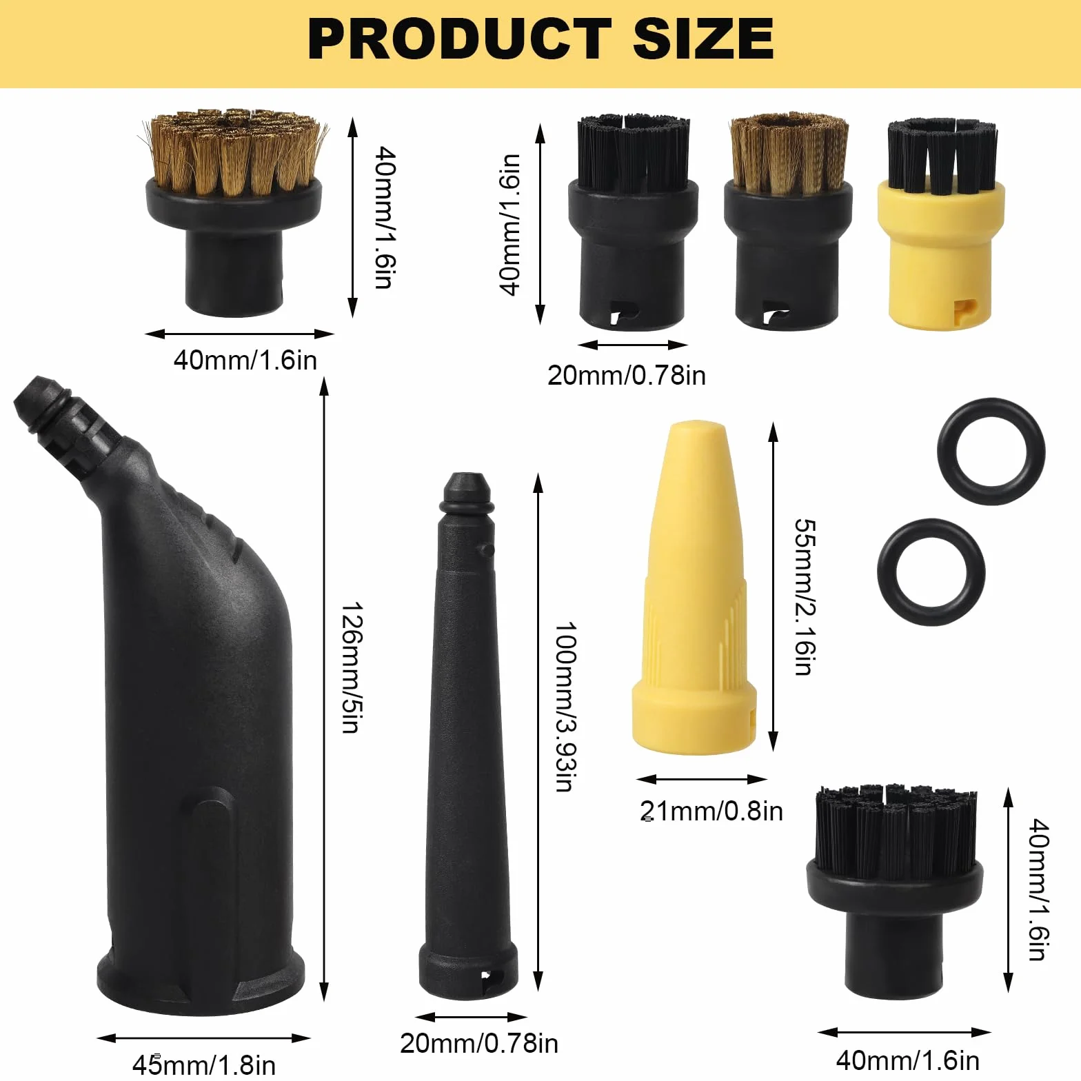 Zestaw 10 akcesoriów do czyszczenia parami, akcesoria Karcher do czyszczenia parą do odkurzaczy Karcher SC1 SC2 SC3 SC4 SC5 SC7 CTK10