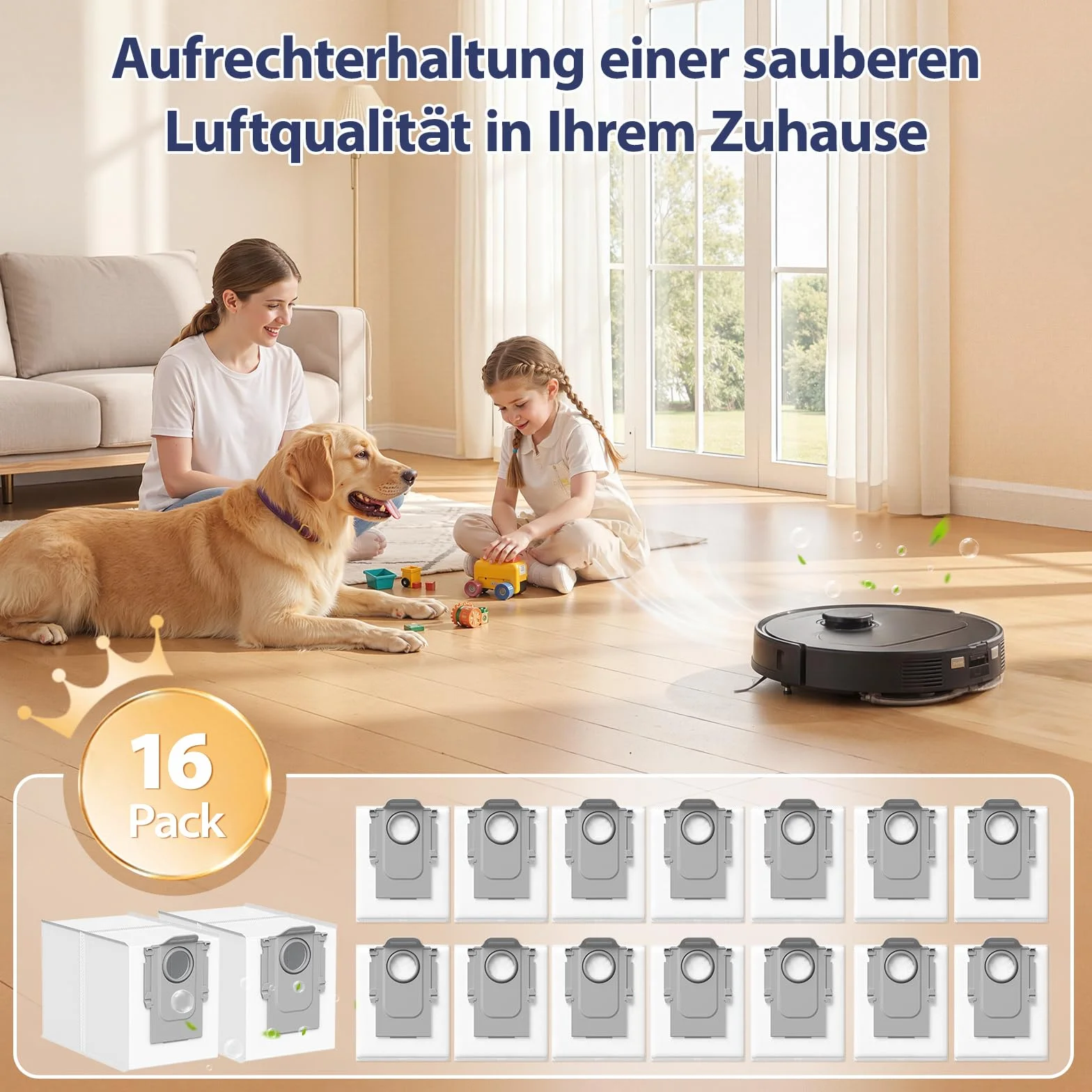 Q Revo worki na kurz, 16 sztuk, kompatybilne z Roborock Q Revo/QRevo Curv/Curv S5V/Curv s5x/QV 35A/QV 35S/Q Revo Pro/S8 MaxV Ultra,