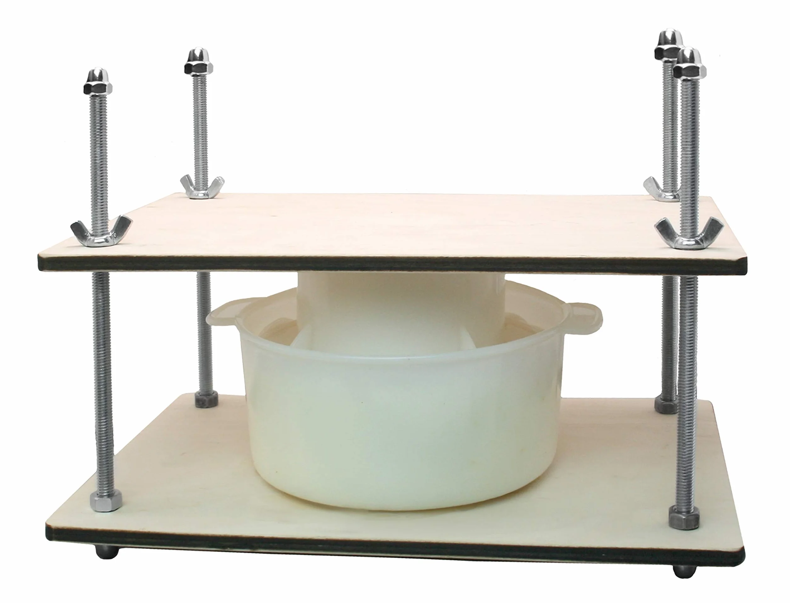 Drewniana prasa do sera 30 cm z formą 1,2 L zestaw do użytku domowego