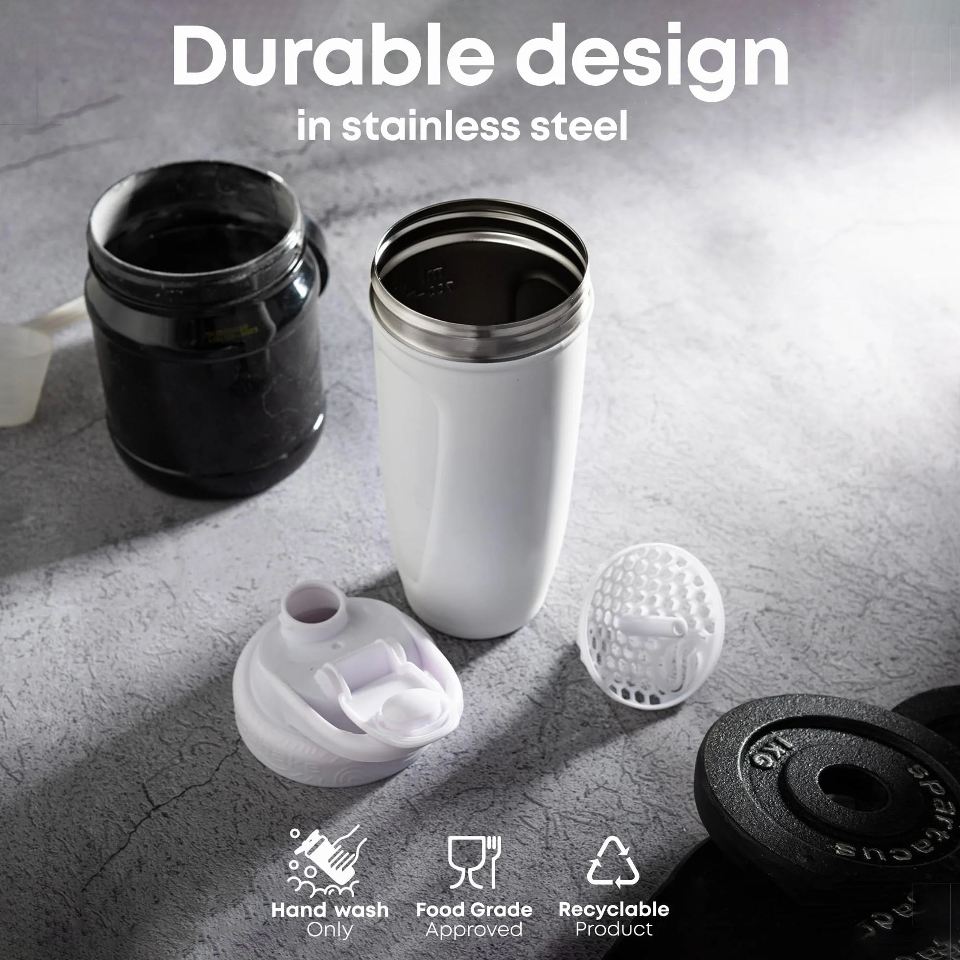 Smartshake Reforce Stainless Steel DC Comics - Akcesoria fitness - Shakery i miksery