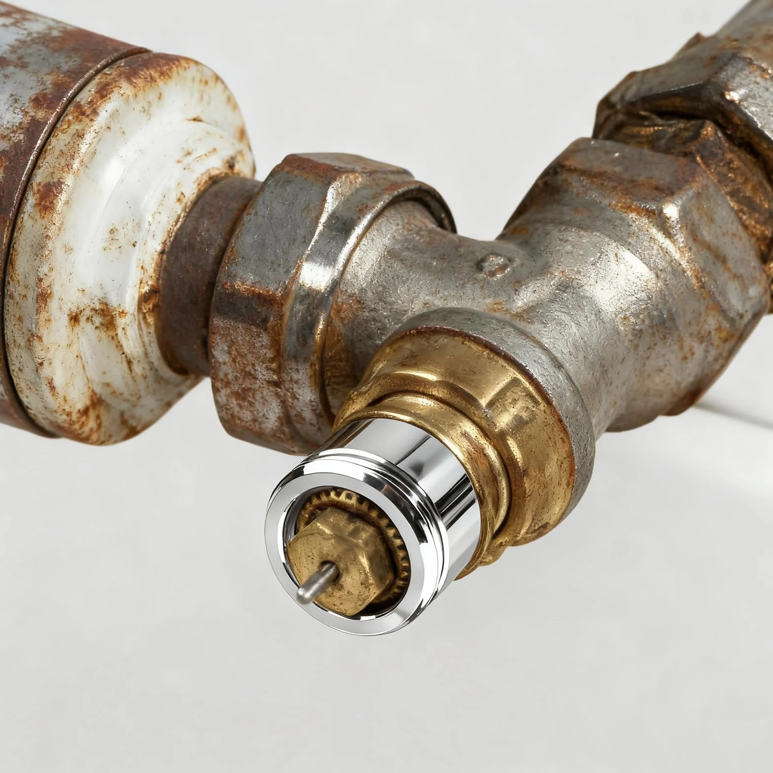 2 szt. adapter termostatu grzejnika ze stali nierdzewnej 304, M30 x 1,5, adapter zaworu grzewczego do zaworów RA/RAV/RAVL, akcesoria do grzejników z kluczem sześciokątnym, do zaworów grzejnikowych
