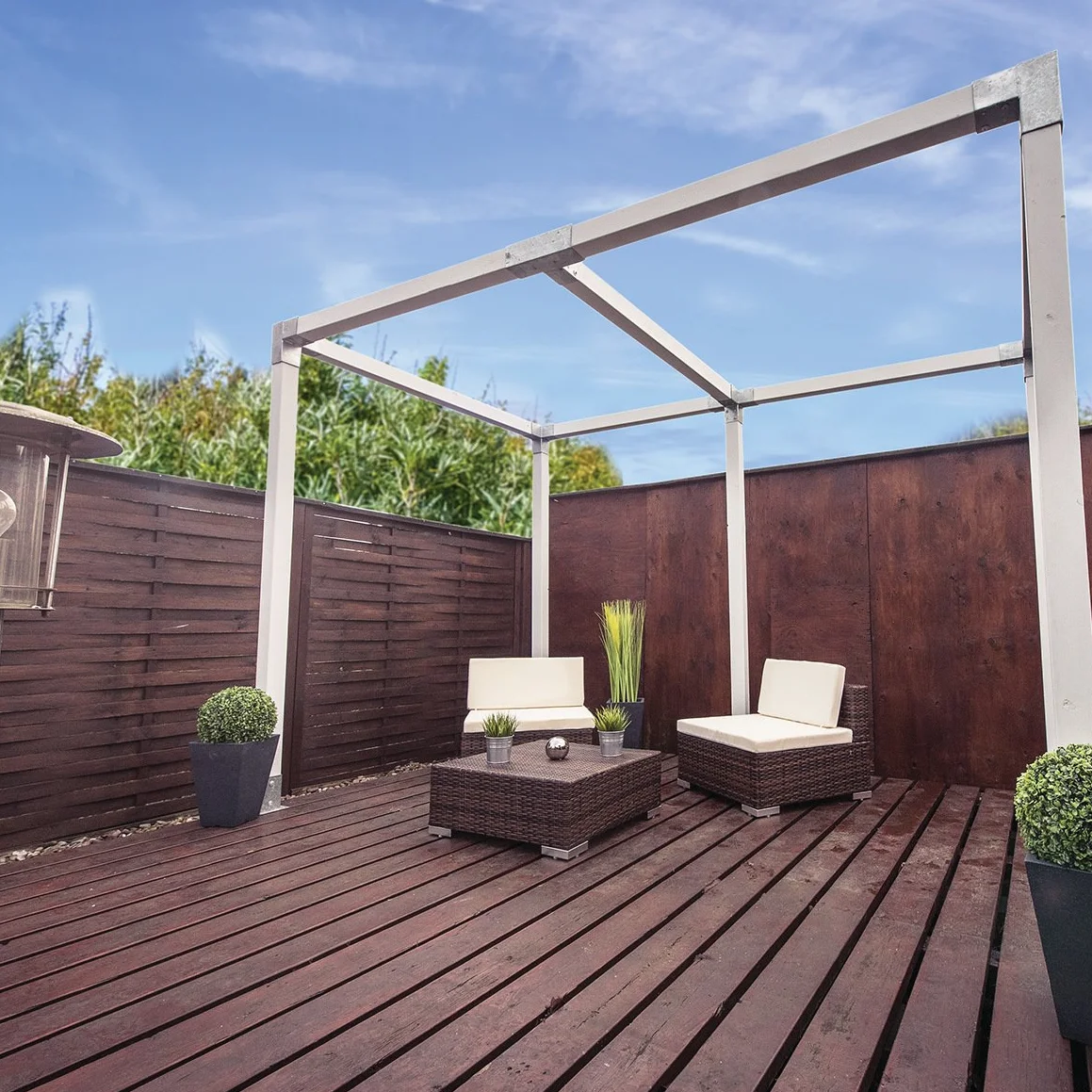 Connex HV4242 Podwójny narożnik słupka, 90 x 90 mm, drewno