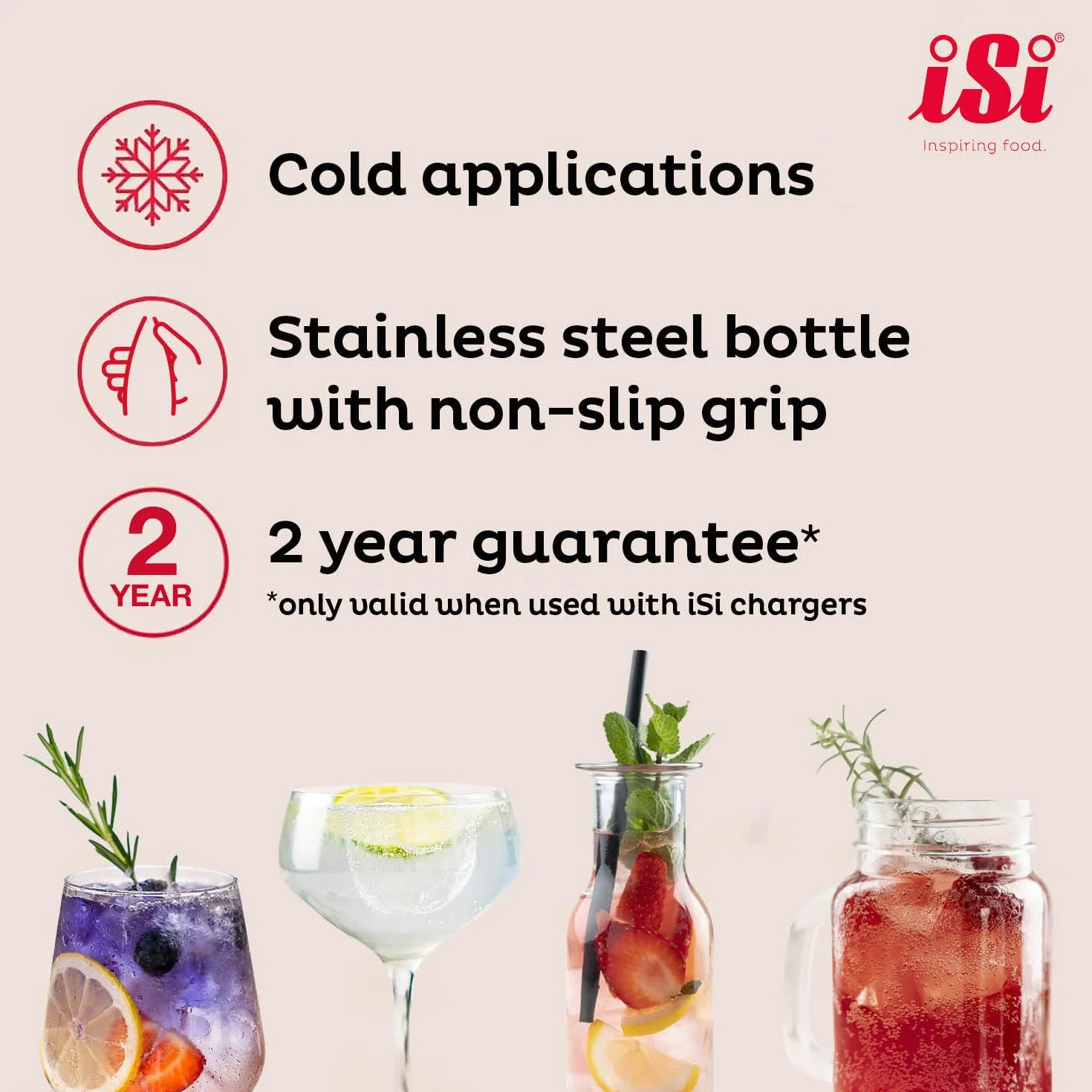 iSi New More Fizz + 20% syfonu sodowego, 10 sztuk