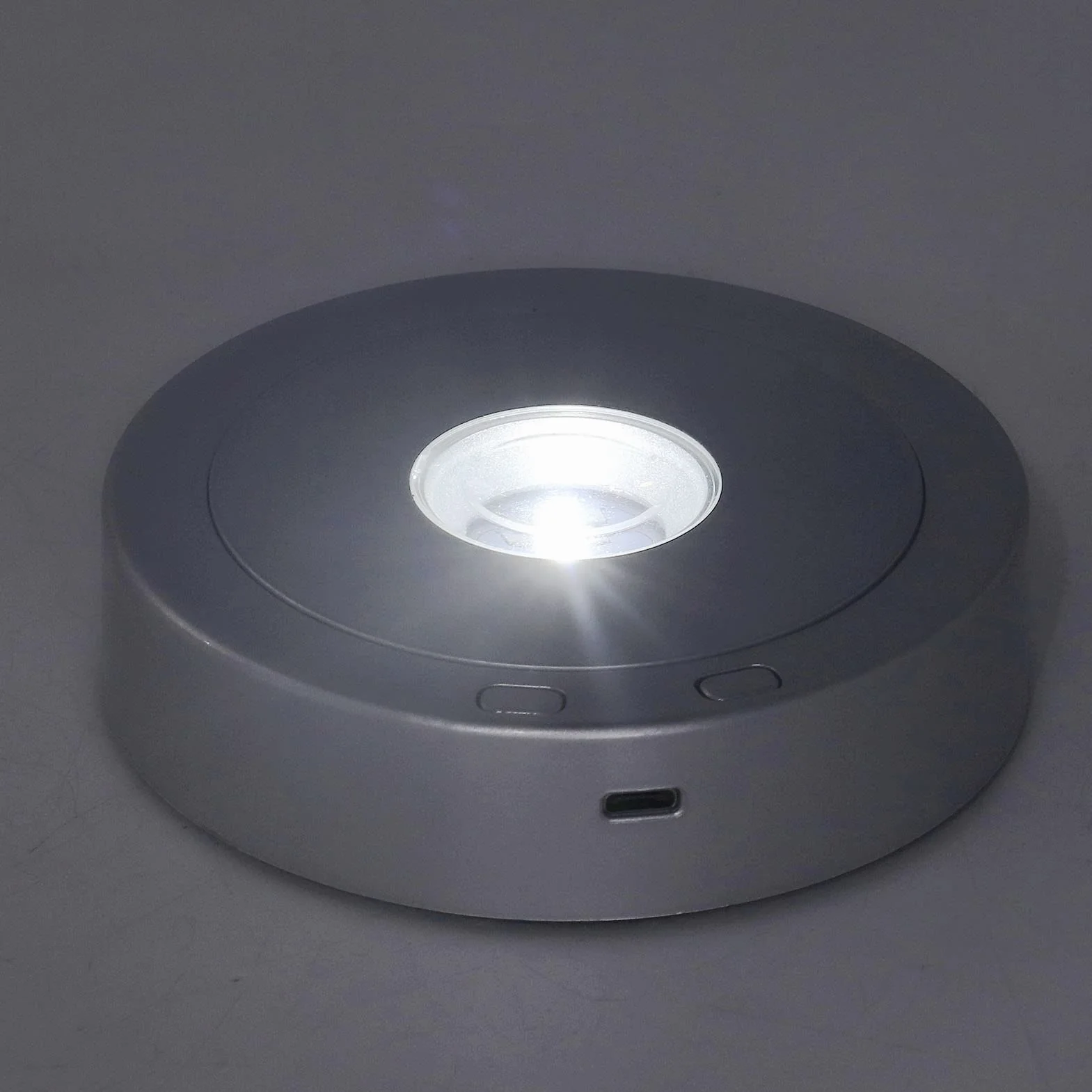 Podstawa Wyświetlacza LED, 7 Kolorowy Obrotowy Stojak Wystawowy z Antypoślizgowym Dnem i Kablem, ładowany Przez USB i Zasilany Bateryjnie, Okrągła Podstawa światła Zmieniająca Kolor do Sztuki ze Szkła
