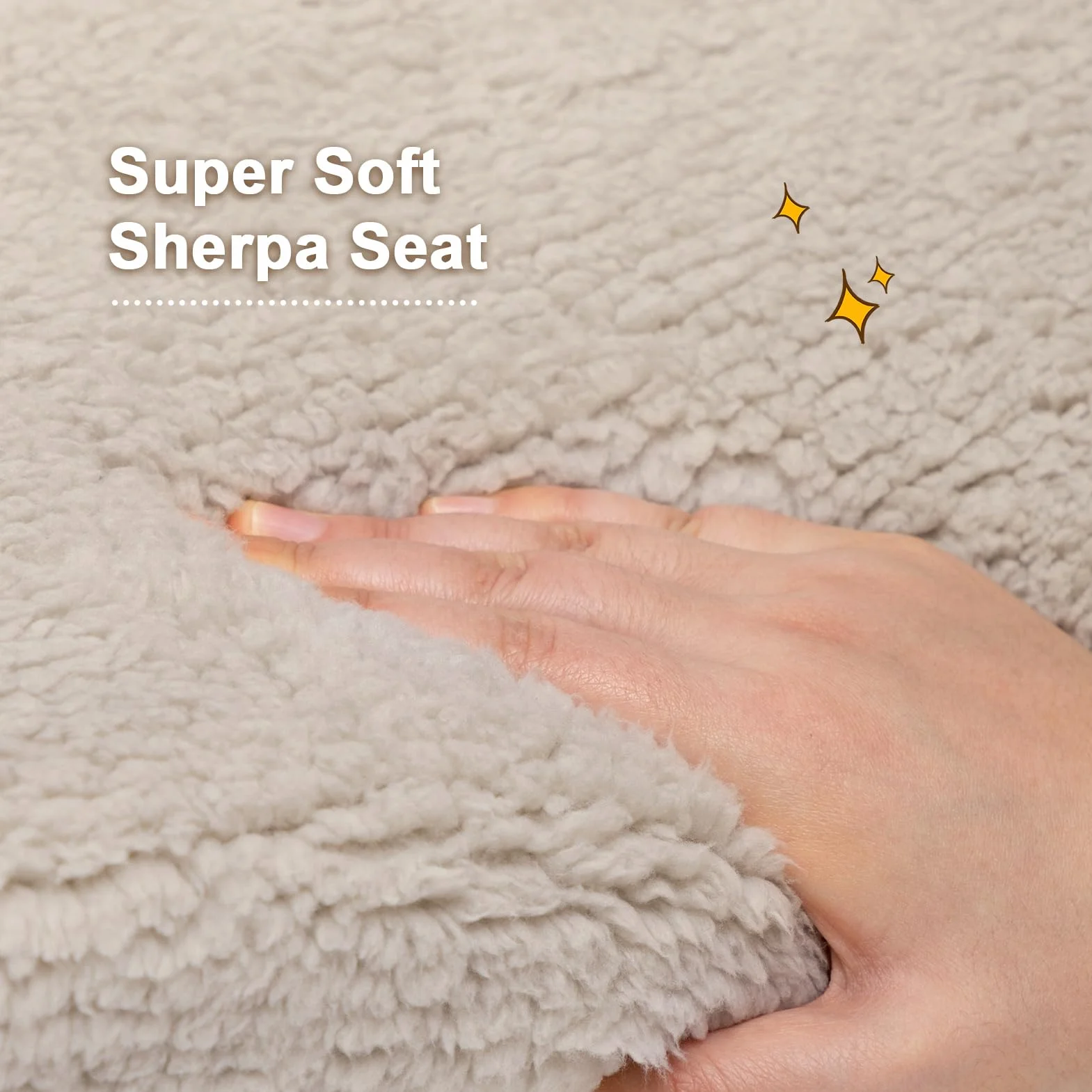 BEJOY Sofa dziecięca rozkładana 2 w 1, sofa z funkcją spania, fotel dziecięcy, Sherpa, rozkładana sofa do pokoju dziecięcego, na dzień dziecka i urodziny, dla dziewcząt i chłopców, jasnoszara