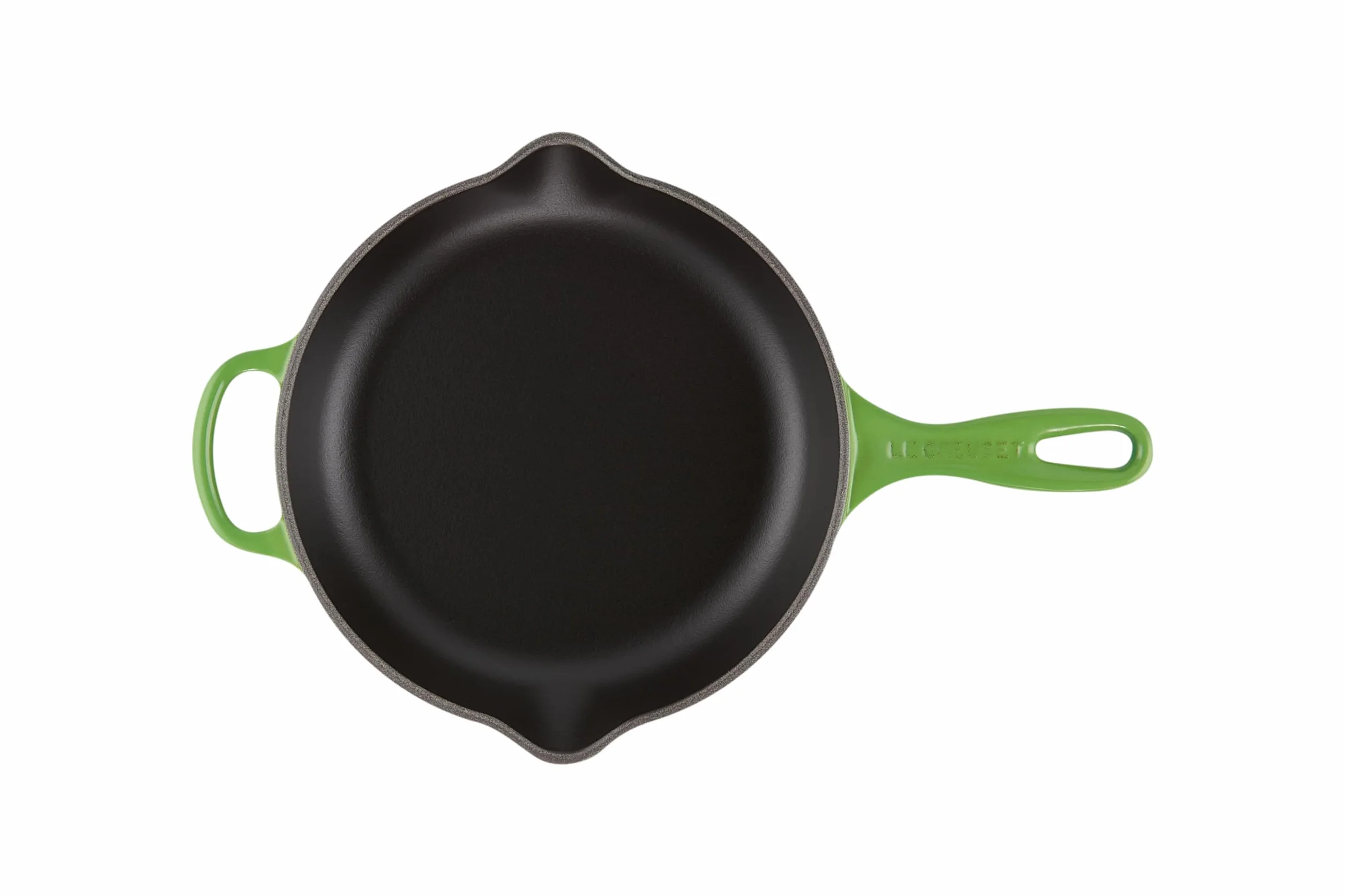 Le Creuset Signature 20182234080422 żeliwna patelnia do smażenia i serwowania, okrągła, Ø 23 cm, nadaje się do wszystkich rodzajów kuchenek łącznie z indukcyjnymi, 1,93 kg, Bamboo