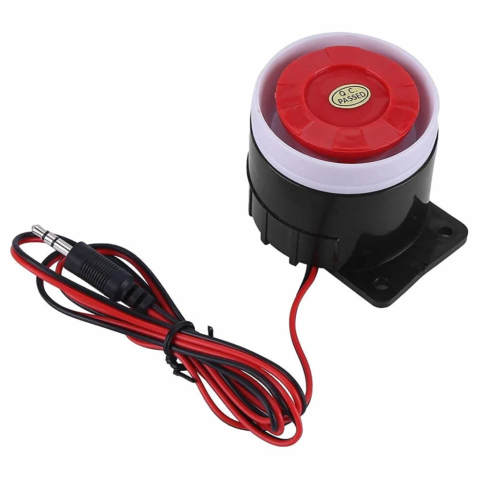 Syrena alarmowa Yosoo mini, prąd stały, 12 V, system alarmowy, 110 dB
