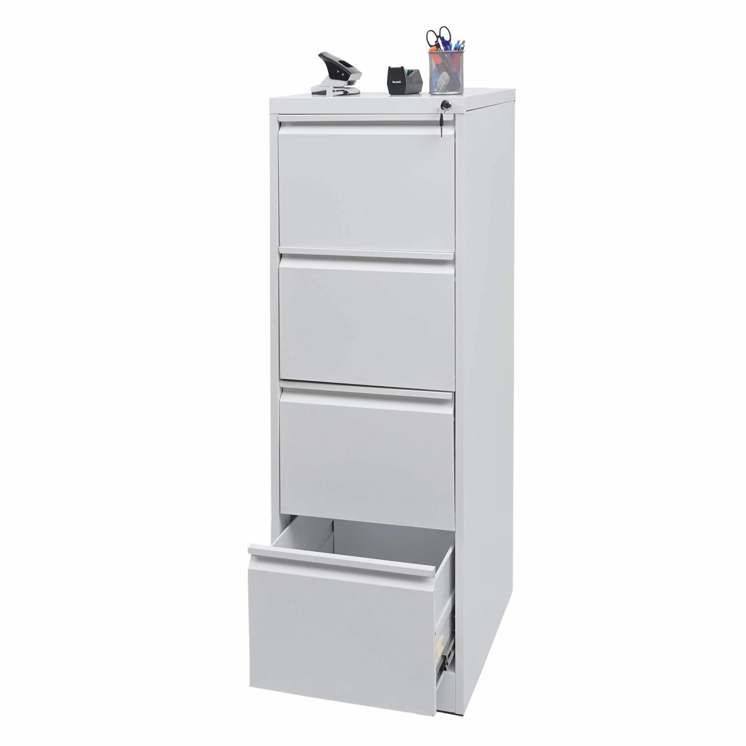 HWC-H16 szafka na dokumenty, szafka na dokumenty, szafka stalowa, format Legal + A4 zamykana, 134 x 46 x 62 cm, biała
