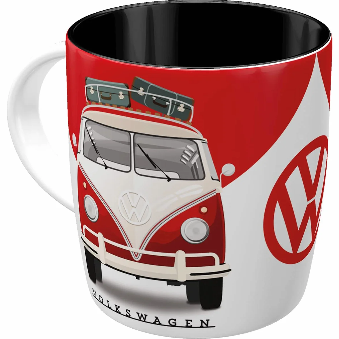 Nostalgic-Art Retro kubek, 330 ml, VW – Good In Shape – Pomysł na prezent dla miłośnika Volkswagena Busa, Official License Product (OLP), kubek ceramiczny na kawę, Styl vintage