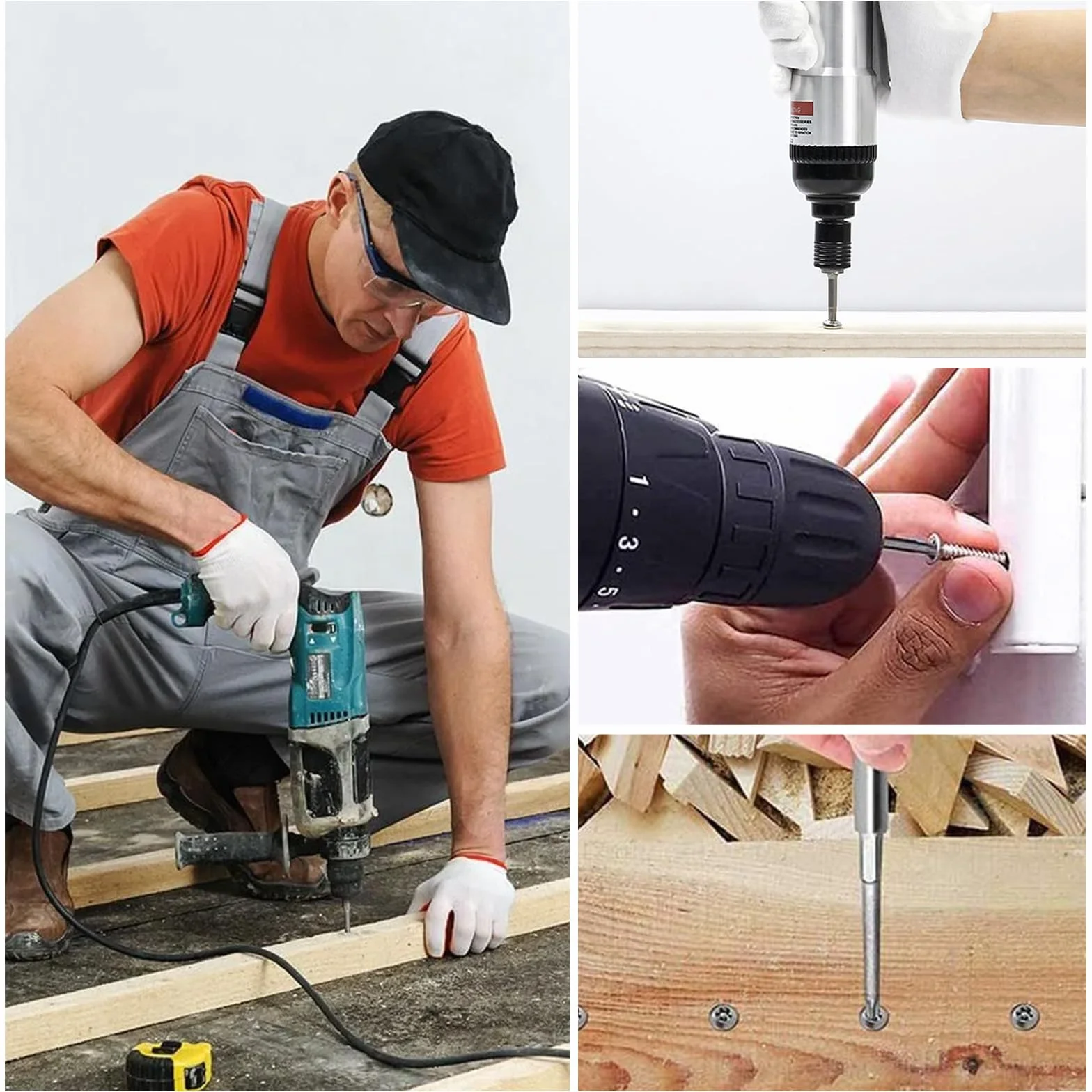 Zestaw 12 wkrętaków Torx długie, 200 mm Torx zestaw bitów długich z otworem, z uchwytem, magnetyczne bity do wkrętaków T6-T40, 1/4" sześciokątny trzpień do wkrętarki akumulatorowej